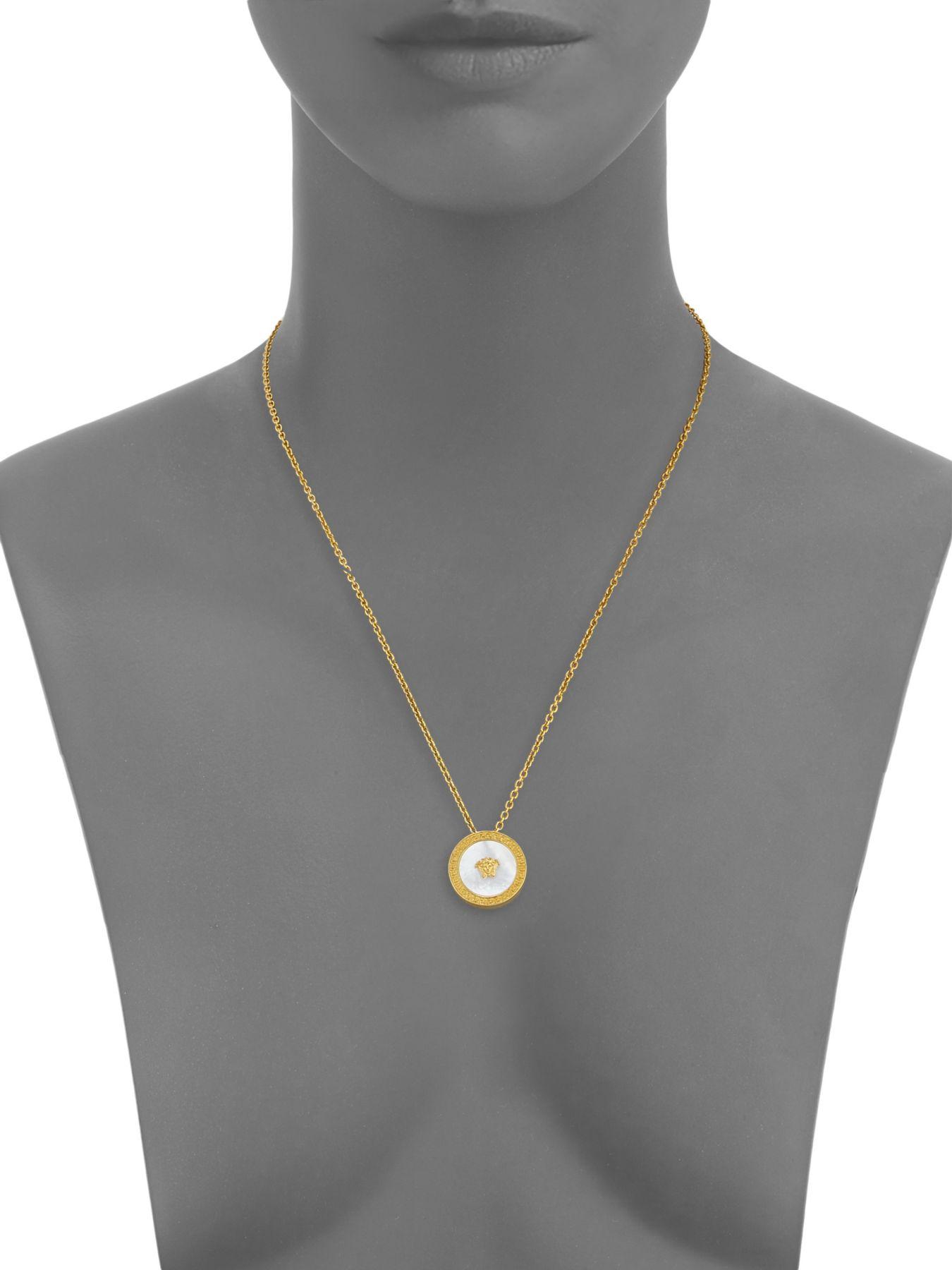 Versace pearl shop necklace