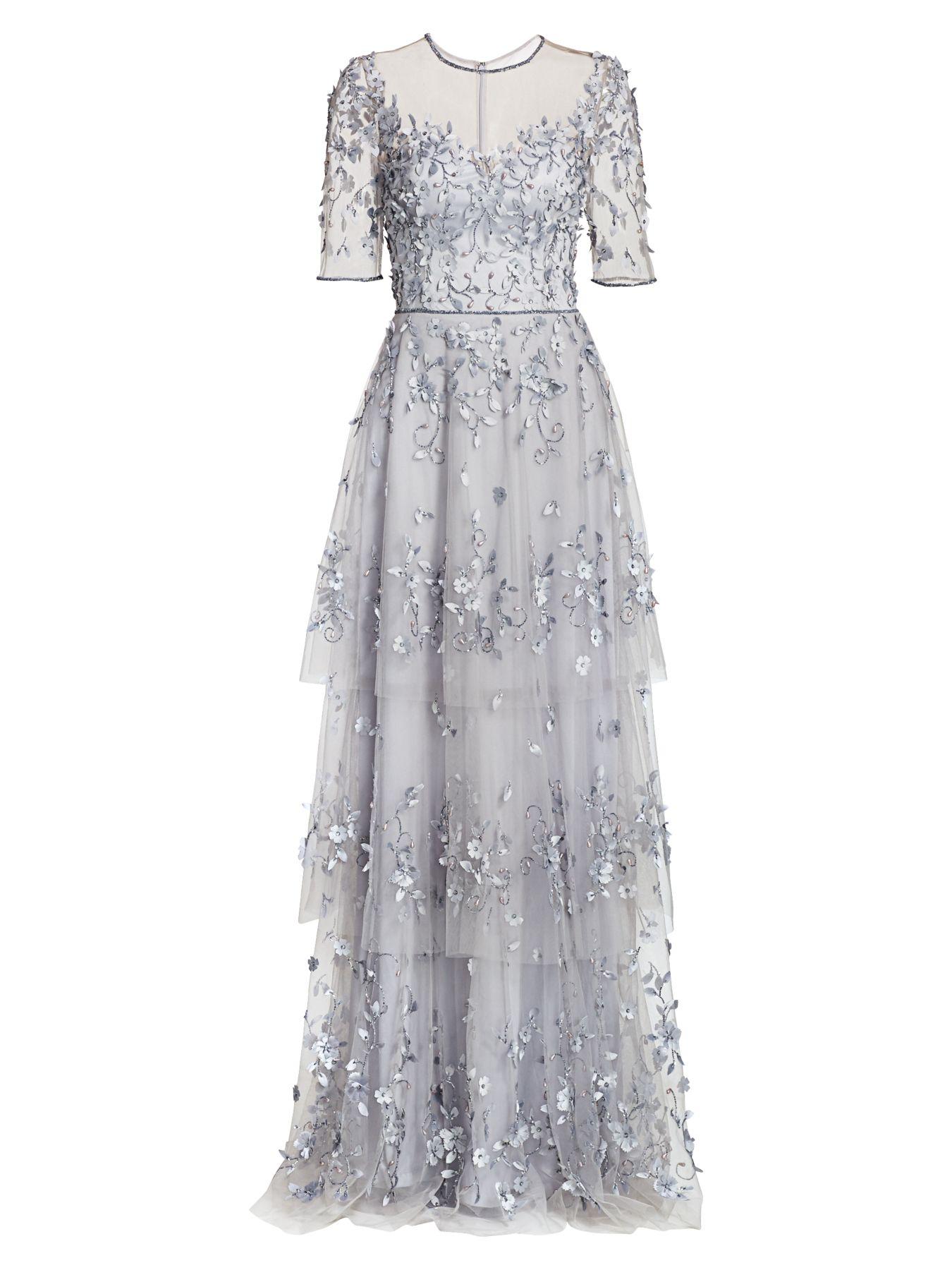 theia embellished tulle gown