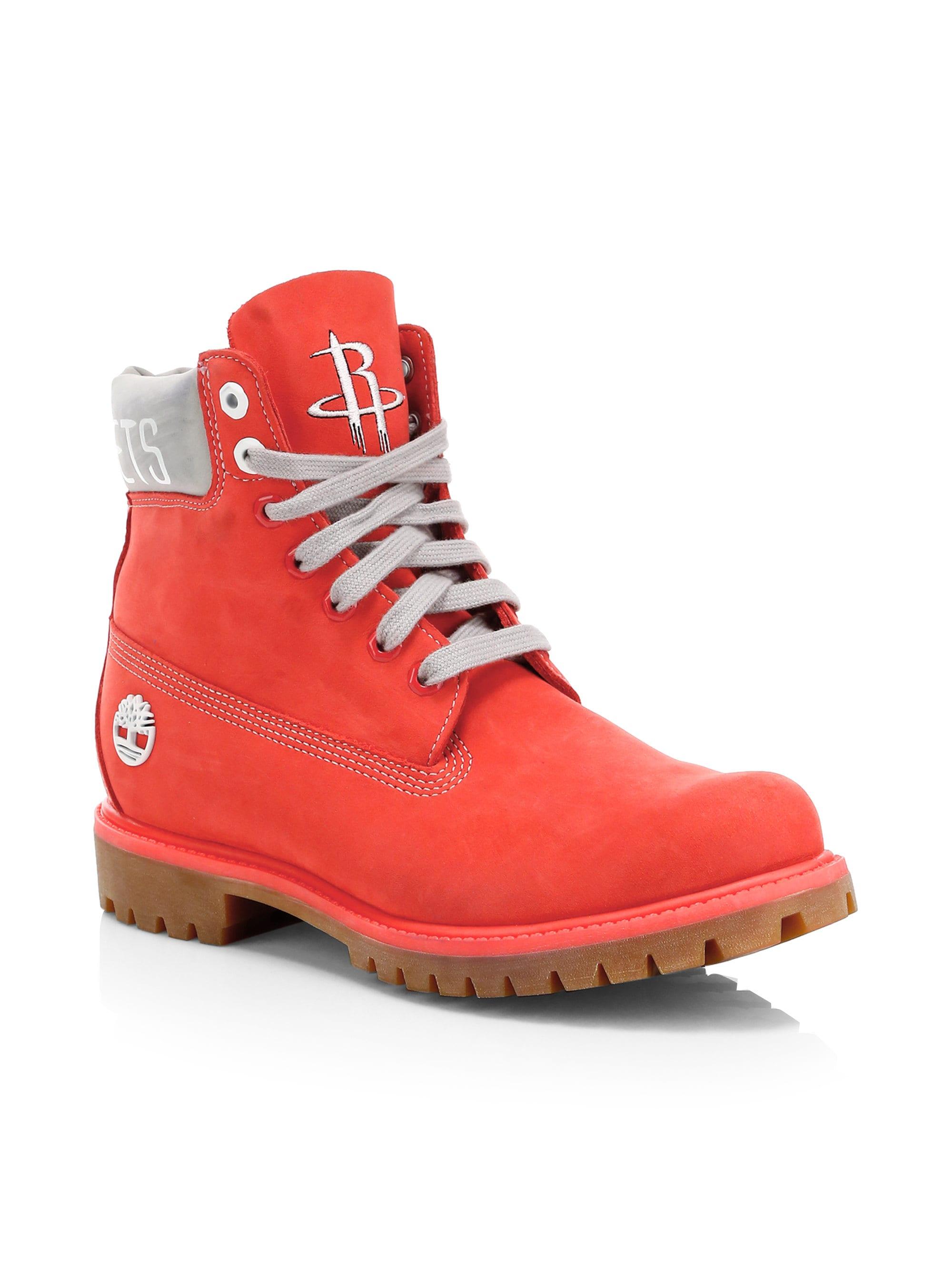 Lyst - Timberland Nba Collection Houston Rockets Lace-up Leather Boots ...