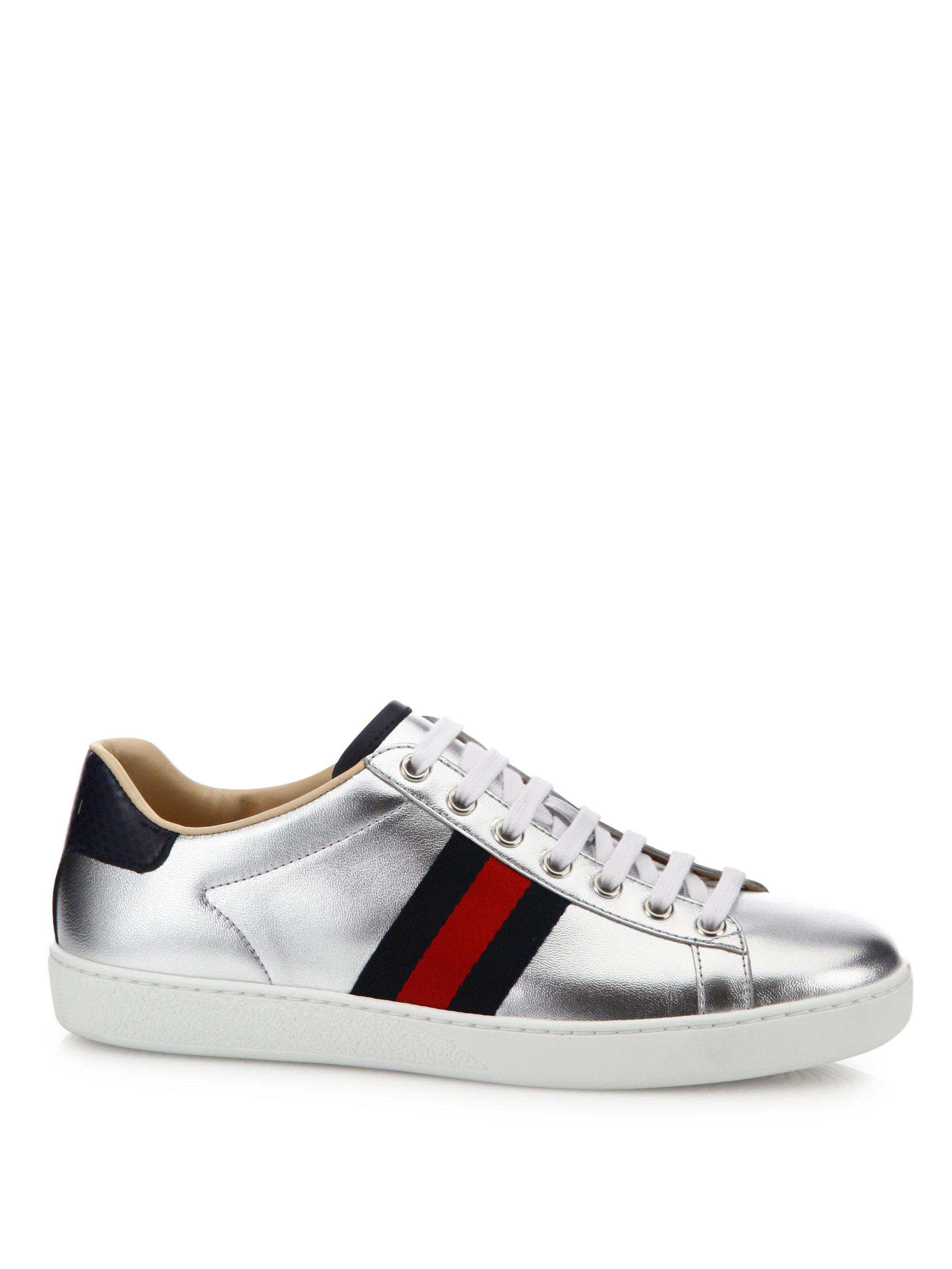 gucci ace metallic