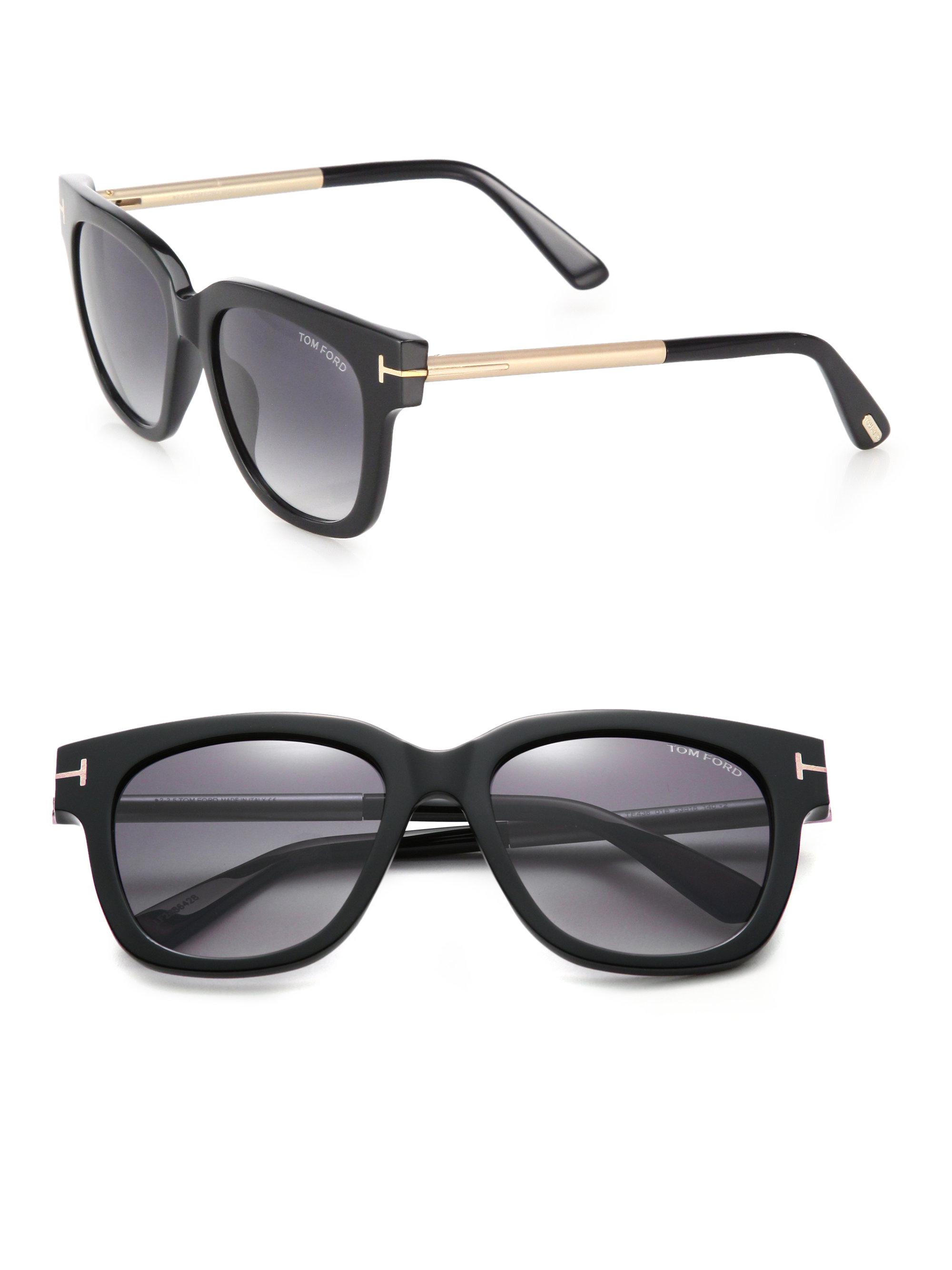 tom ford black square sunglasses