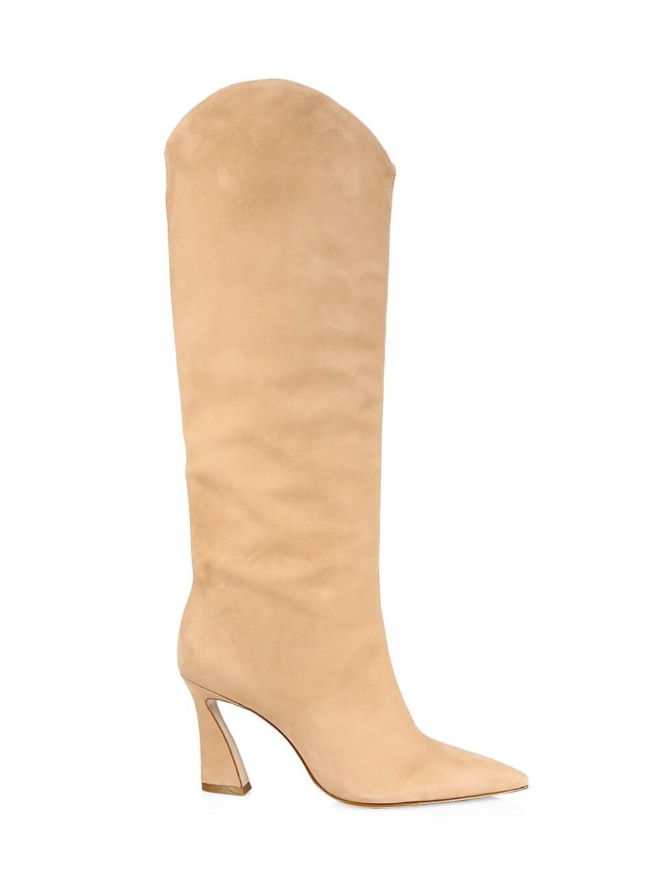 Schutz Maryana Flare Suede Boots in 