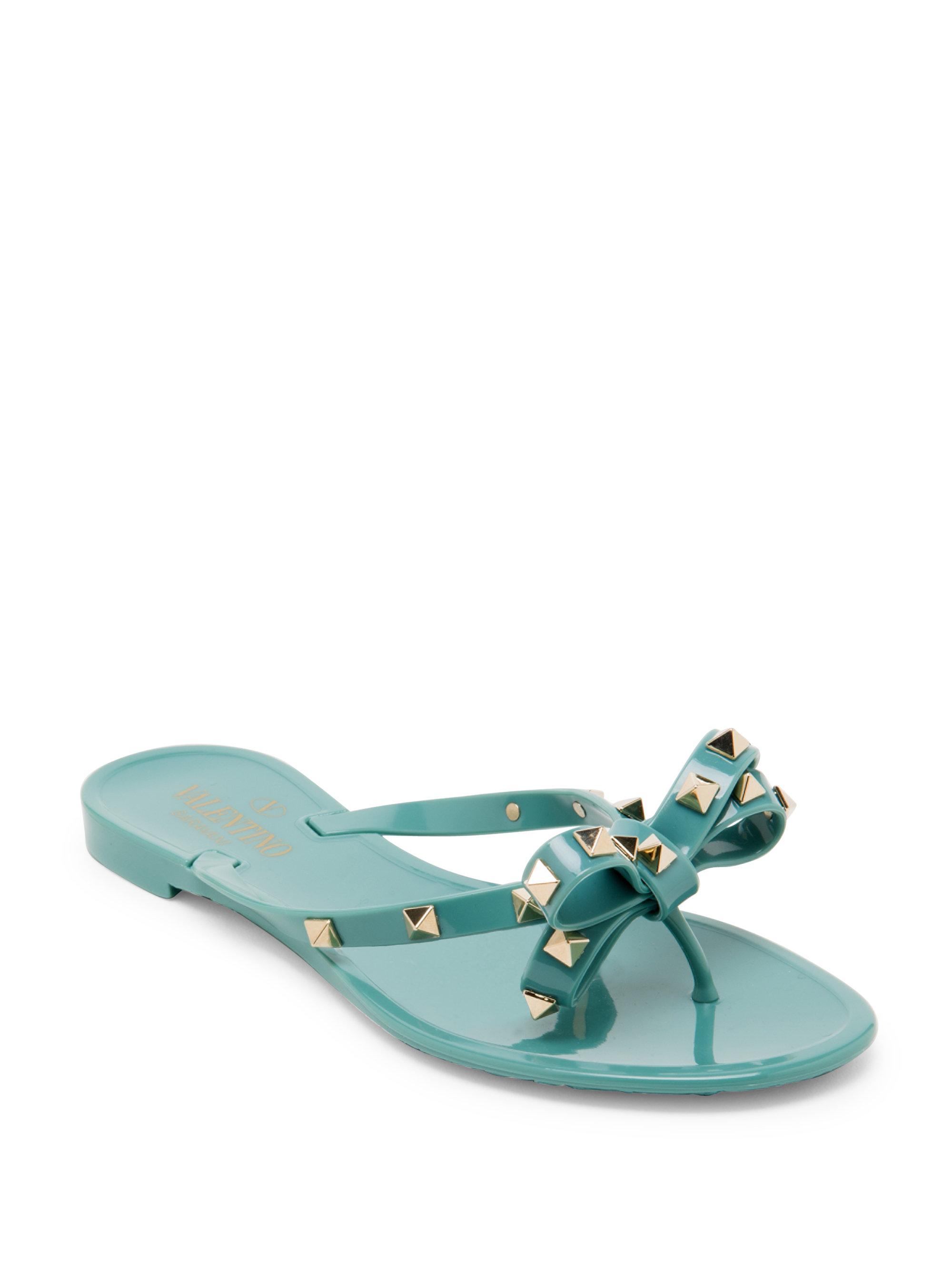 rockstud jelly sandals