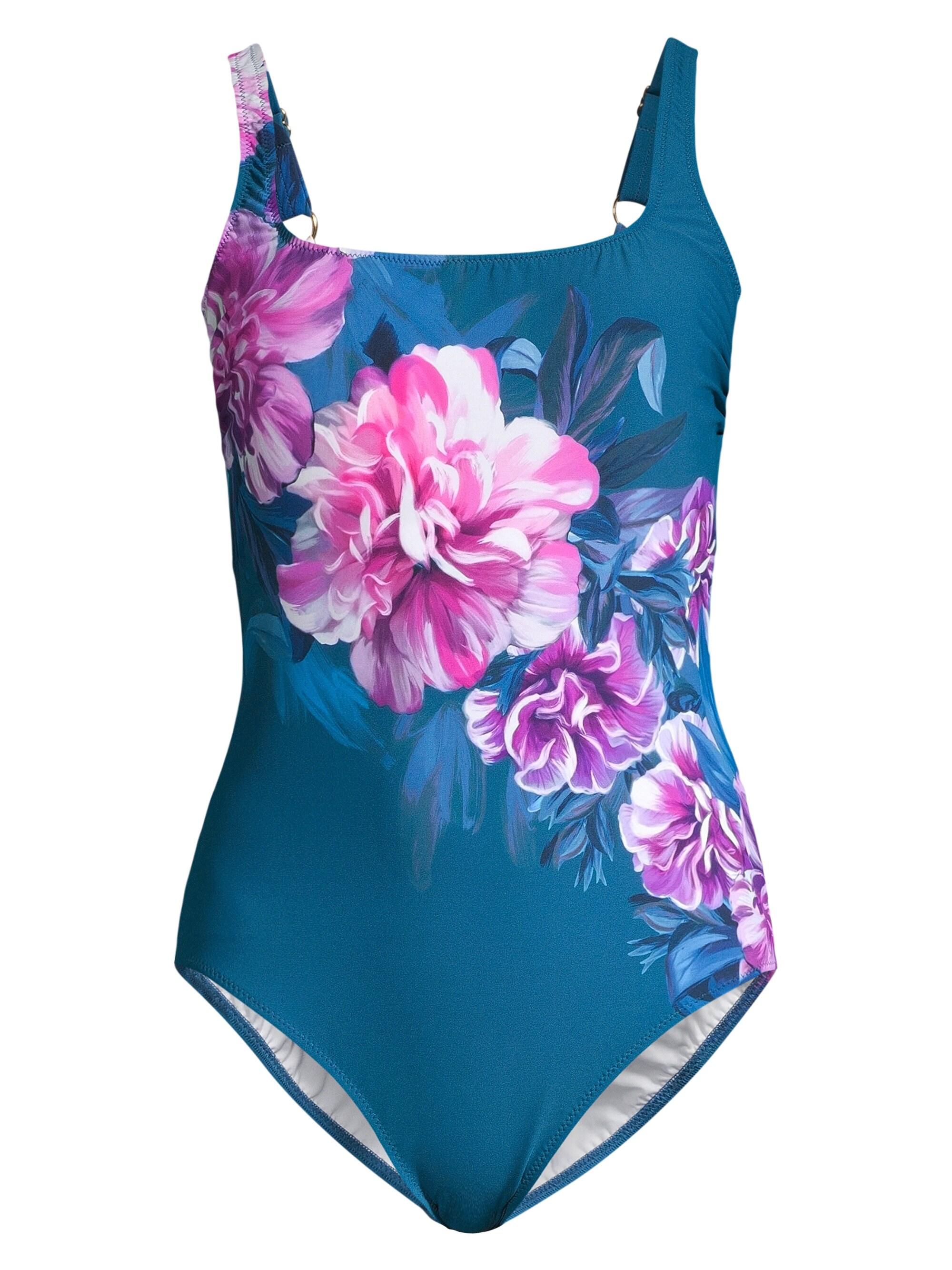 Gottex Women's One-piece Square-neck Floral Swimsuit - Navy Pink in ...