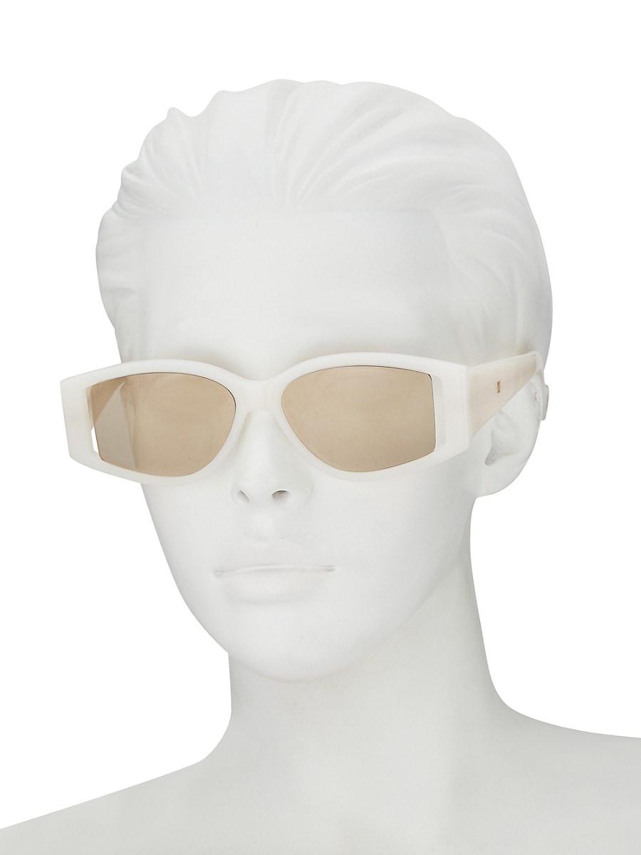 Fenty Coded 54mm Rectangular Sunglasses in White | Lyst