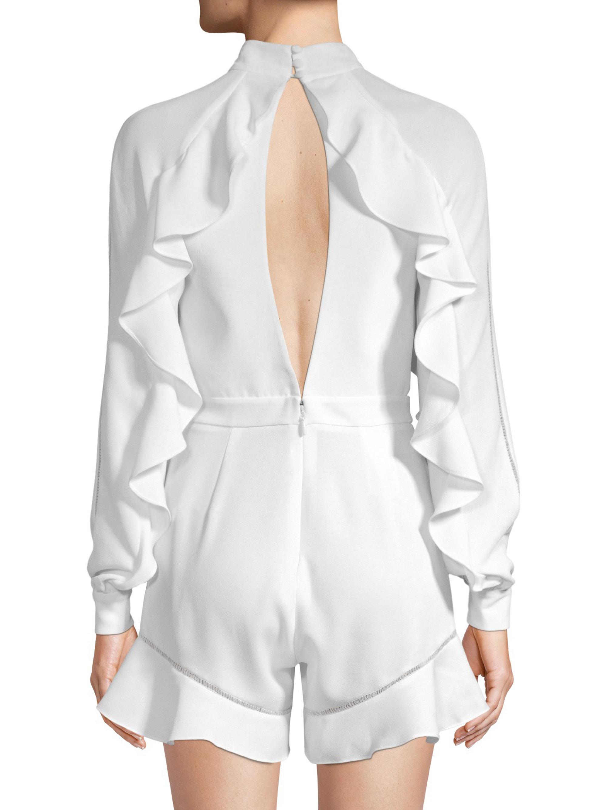 bcbg white romper