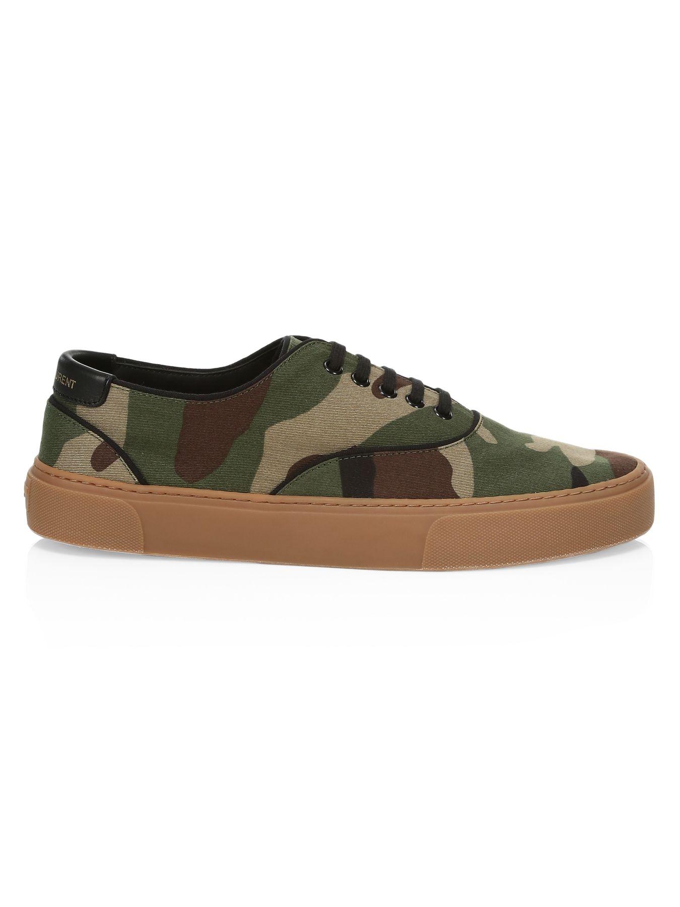 saint laurent andy sneaker camo