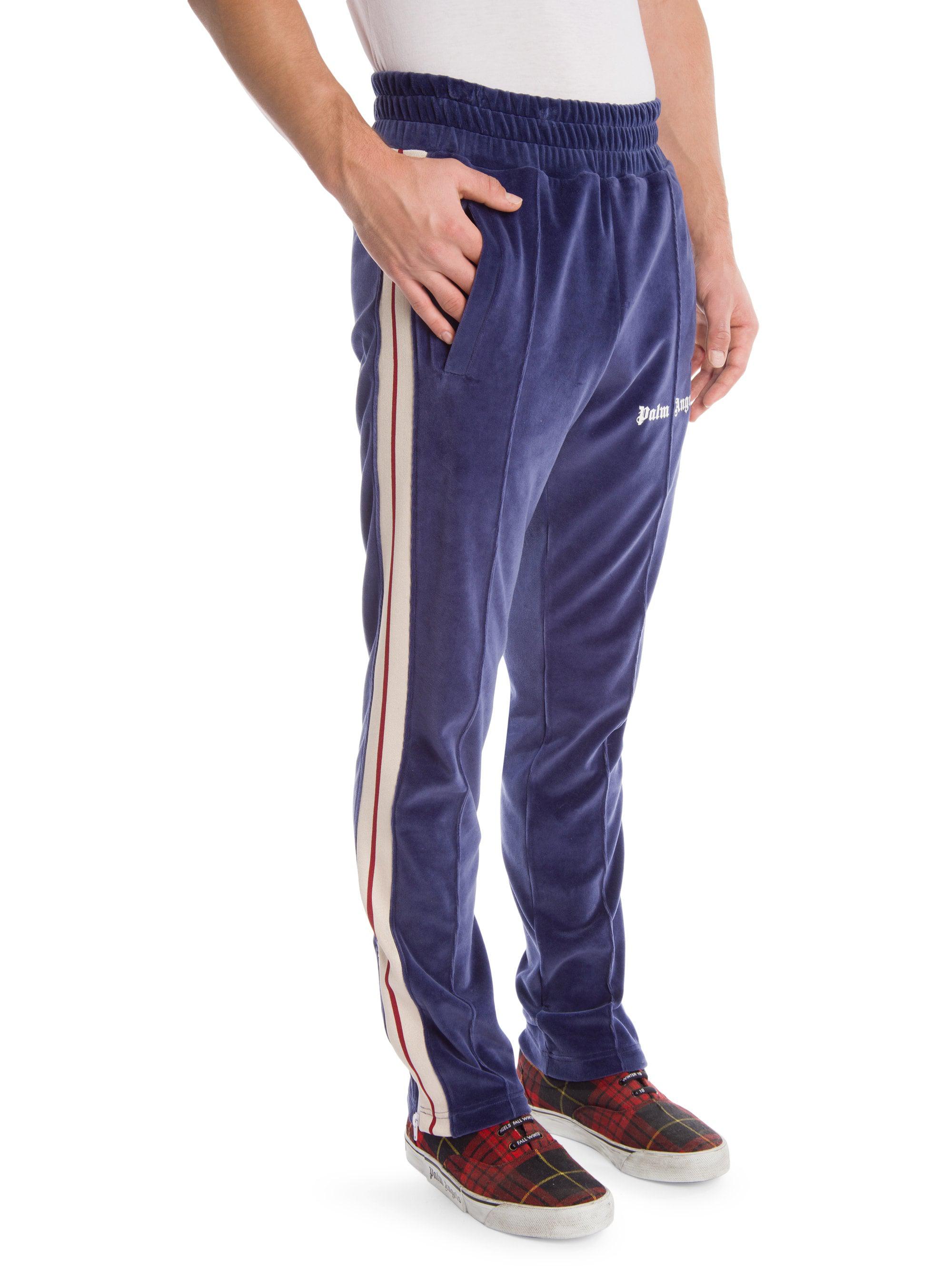 palm angels blue track pants