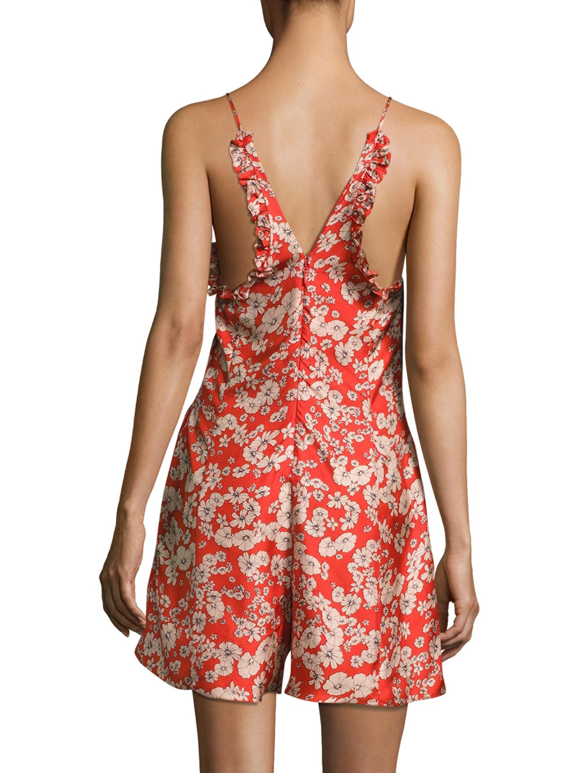 Rebecca Taylor Womens Cherry Blossom Romper