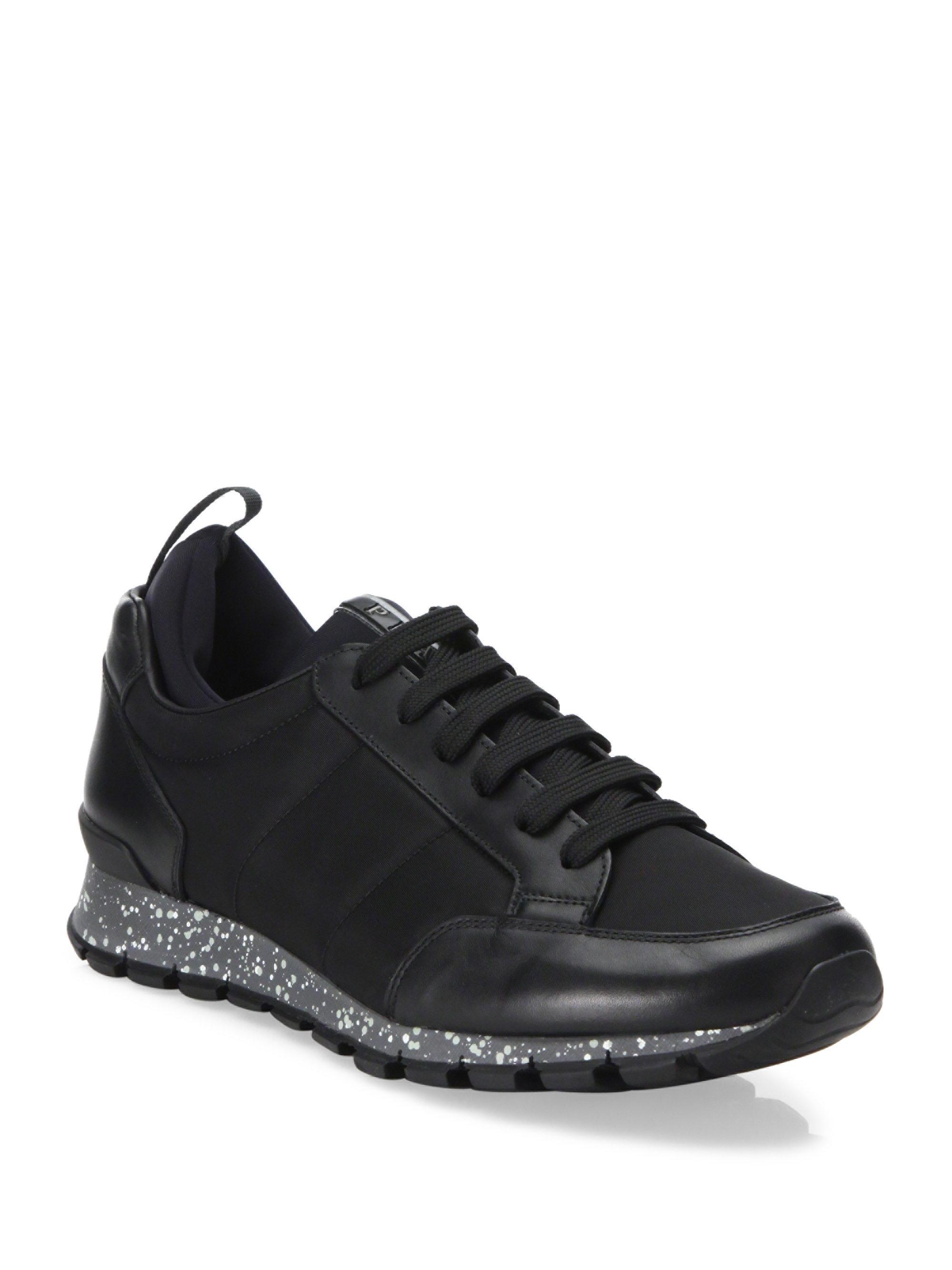 Prada Linea Rossa Street Sneakers in Black for Men - Lyst