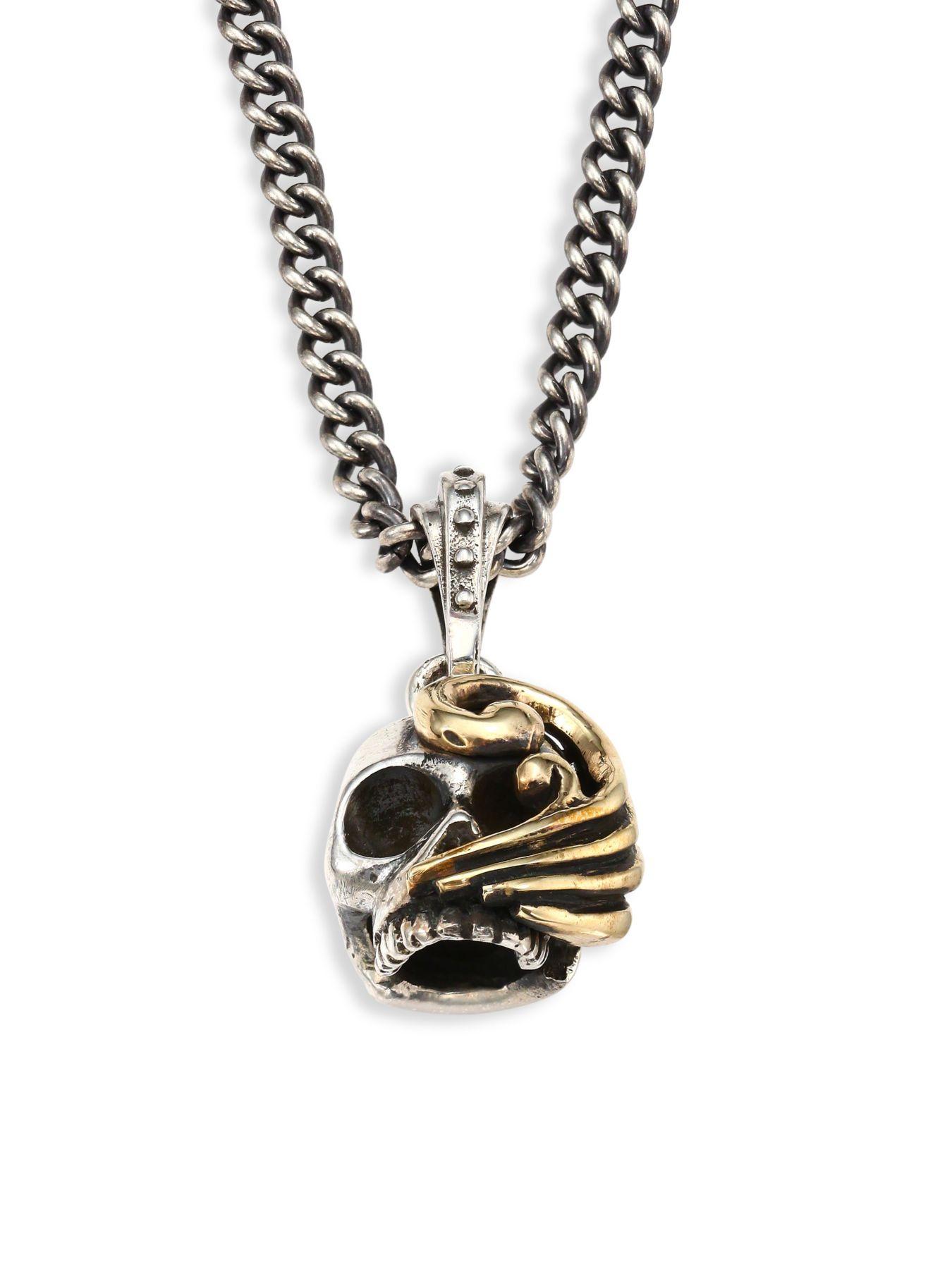 King Baby Studio Sterling Silver Necklace in Metallic for Men Lyst