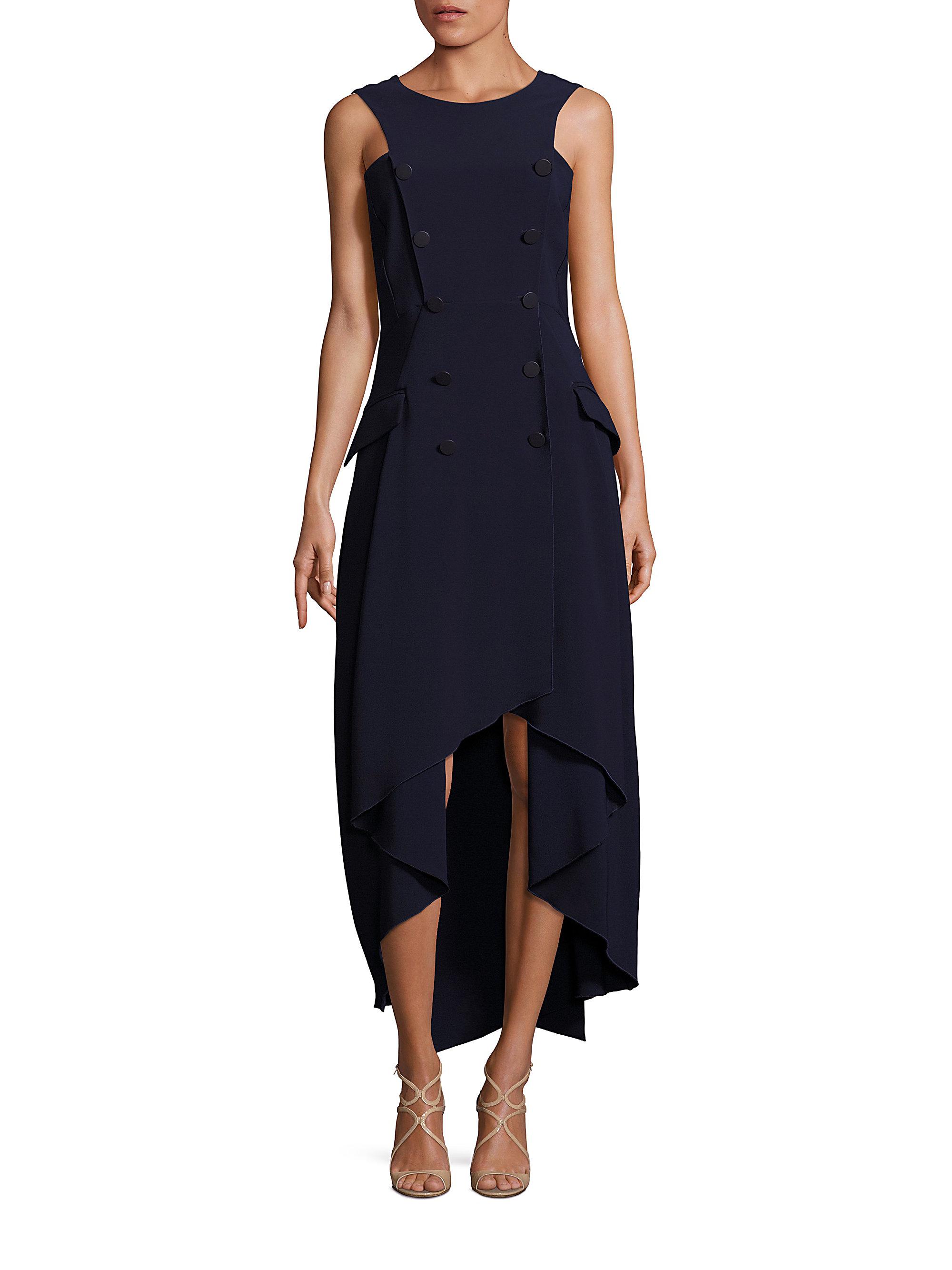 navy blue double breasted dress