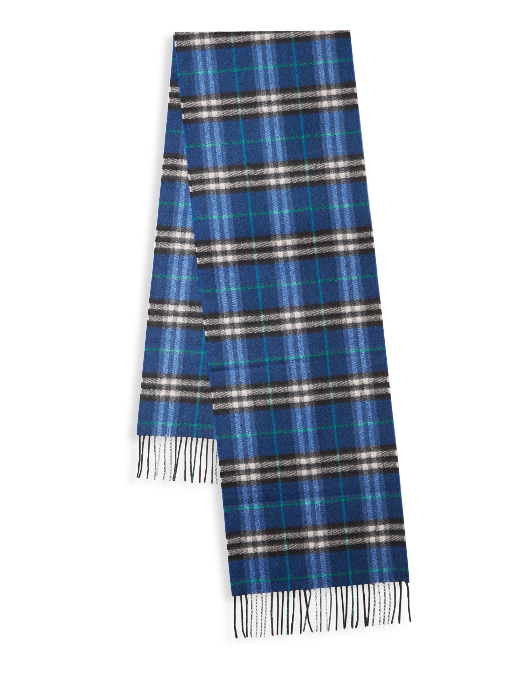 burberry blue plaid scarf