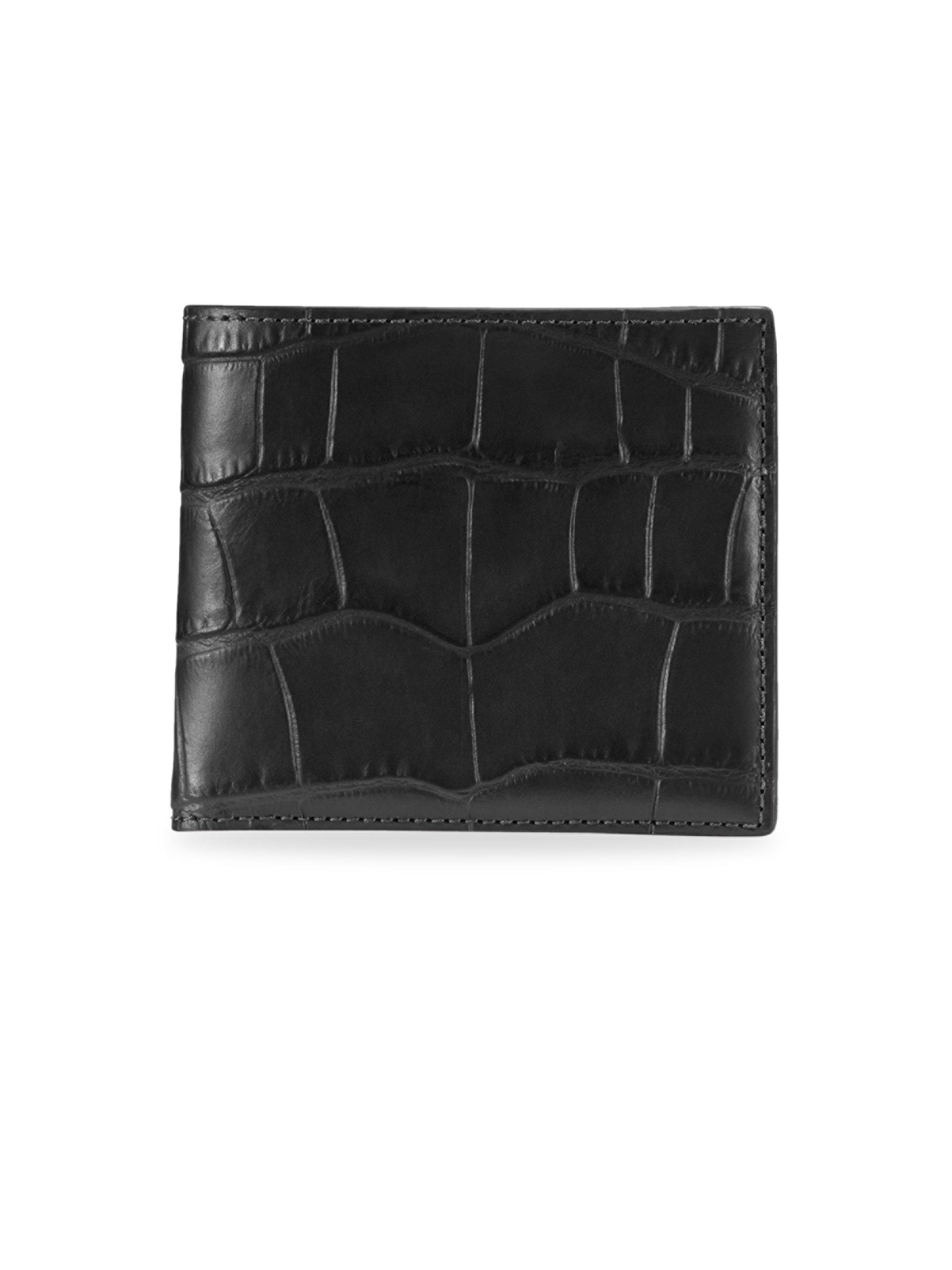 Coach Logo-Embossed Bi-Fold Wallet - Black for Men