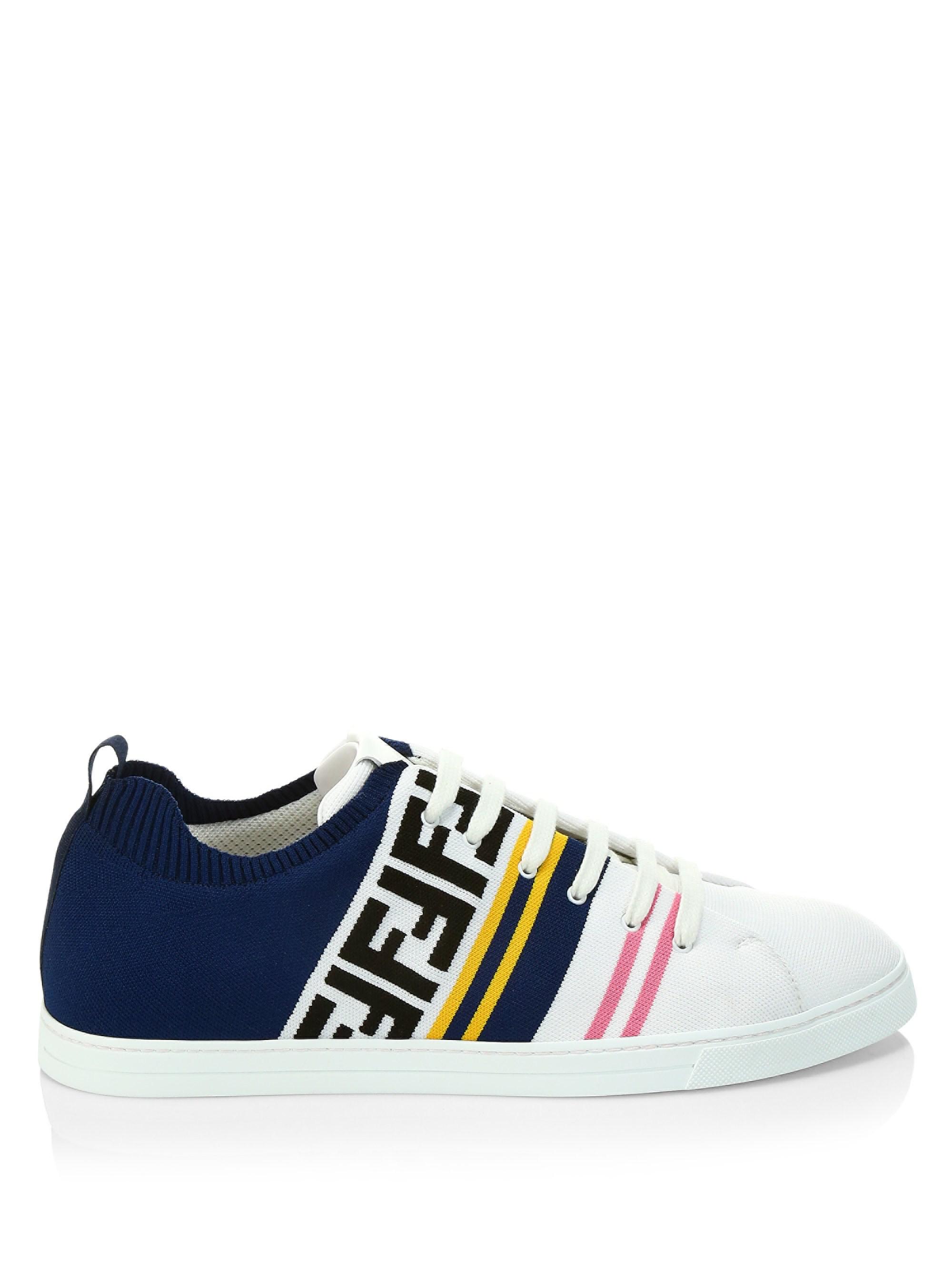 fendi lace up sneakers