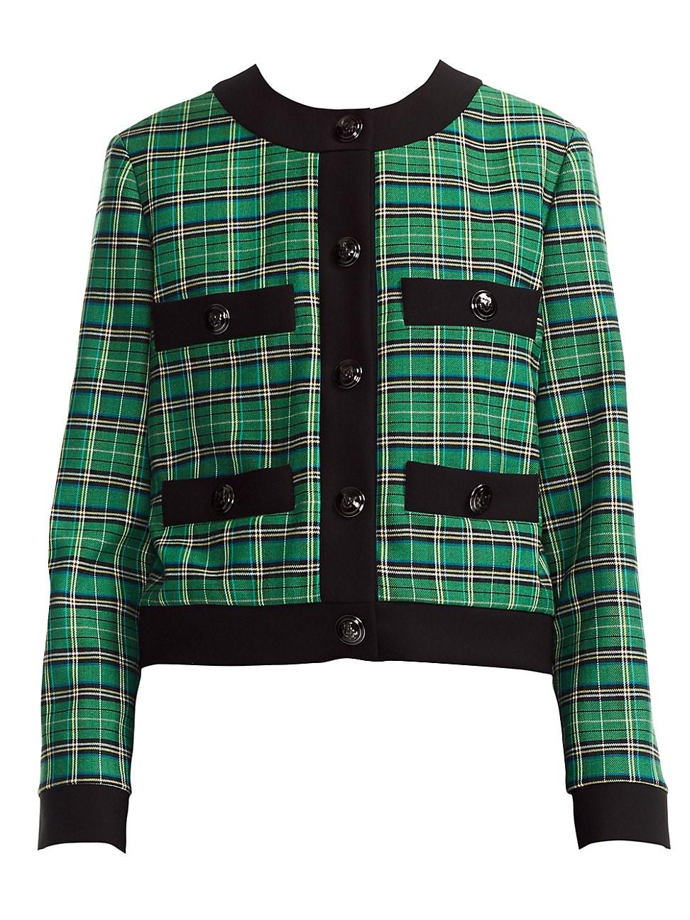 maje plaid jacket