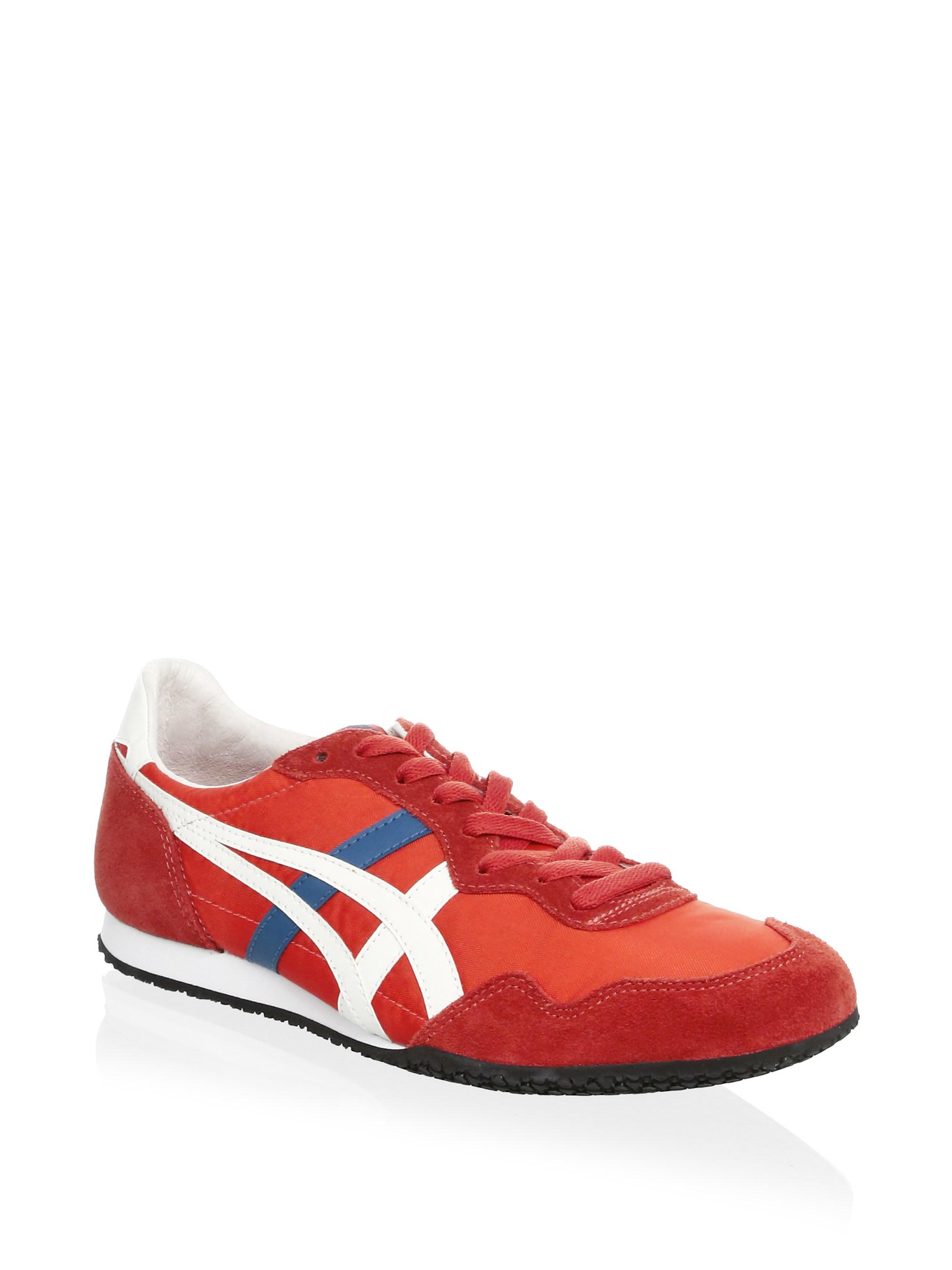 Onitsuka Tiger Serrano Lace-up Sneakers in Red for Men | Lyst