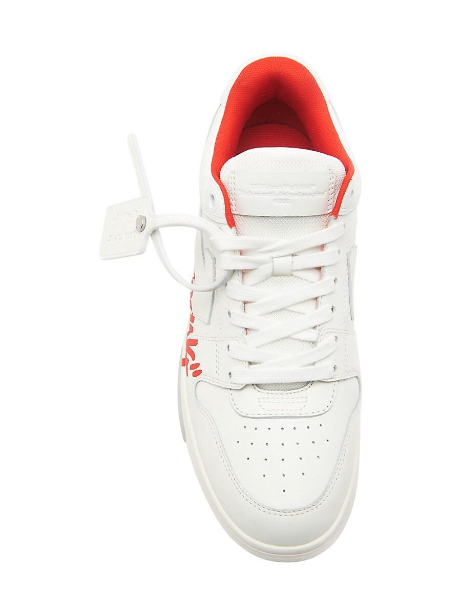 Off-White c/o Virgil Abloh For Walking" Out Of Office Low-top Leather  Sneakers" in White for Men | Lyst
