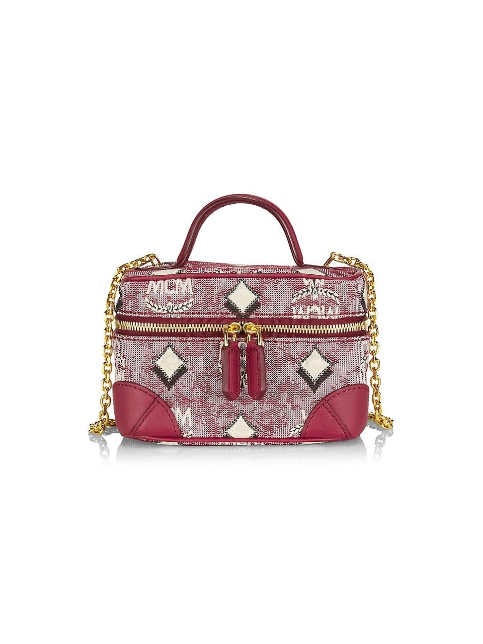 MCM Vintage Jacquard Crossbody Bag in Pink Lyst