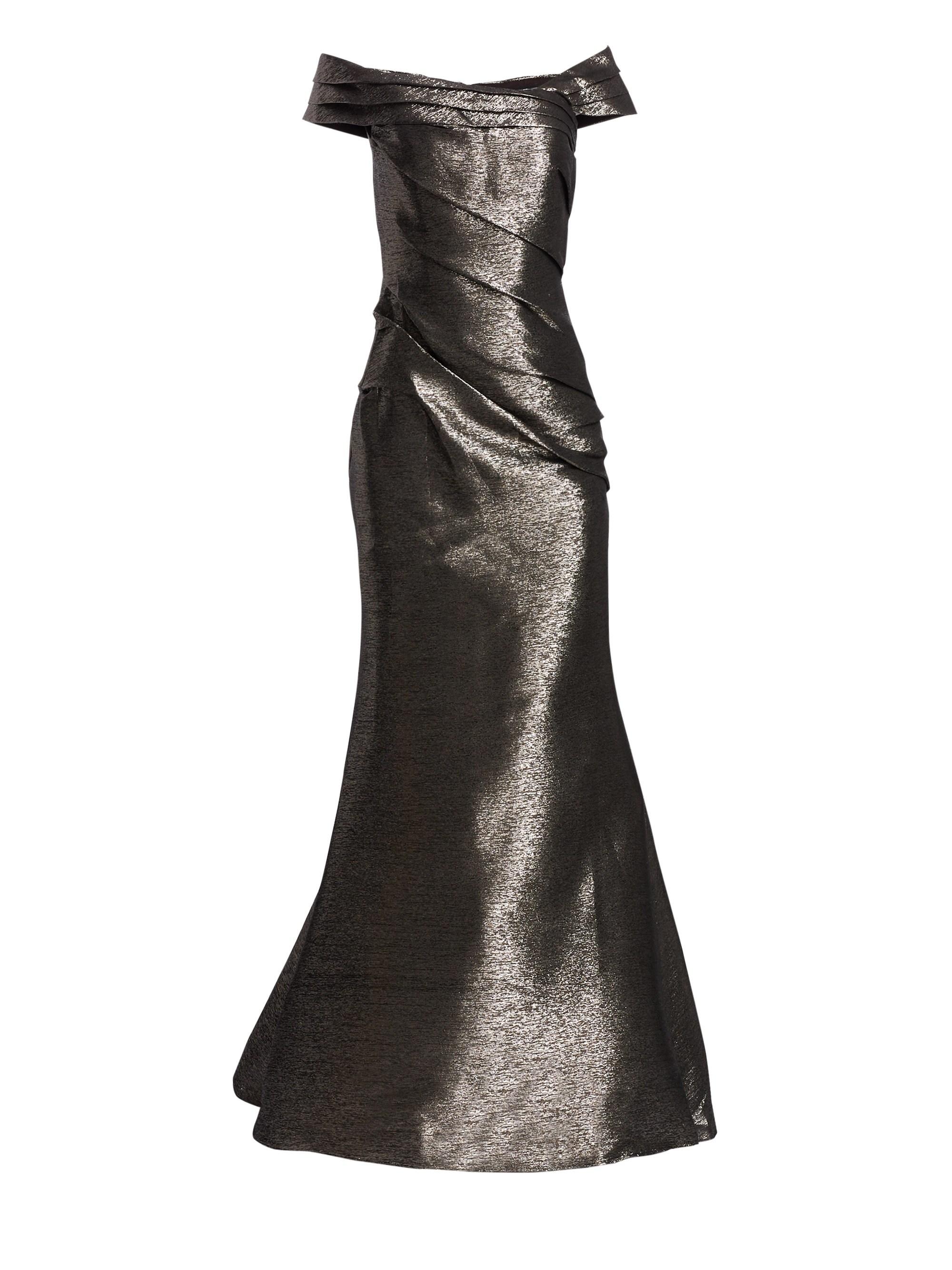 rene ruiz metallic gown