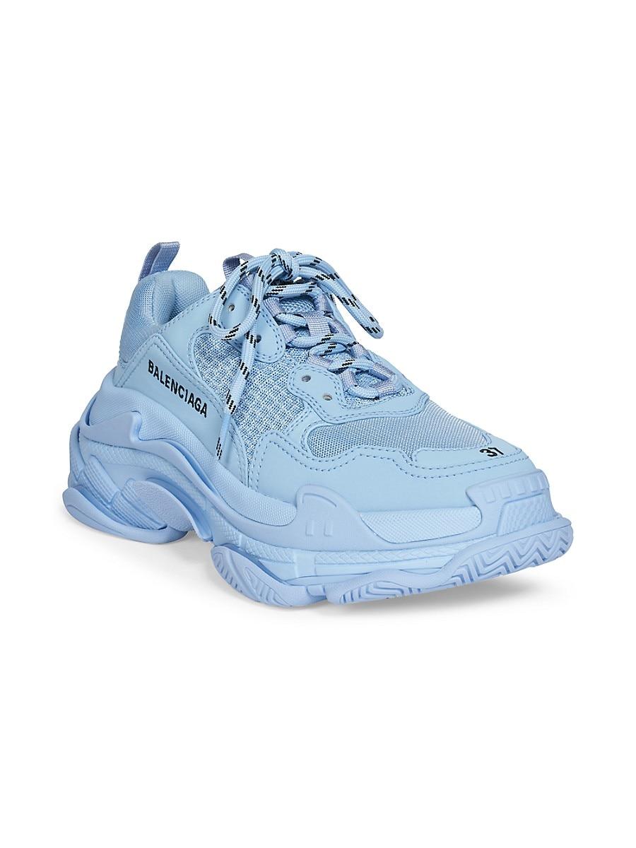 Balenciaga Synthetic Triple S Sneaker in Light Blue (Blue) - Save 34% - Lyst