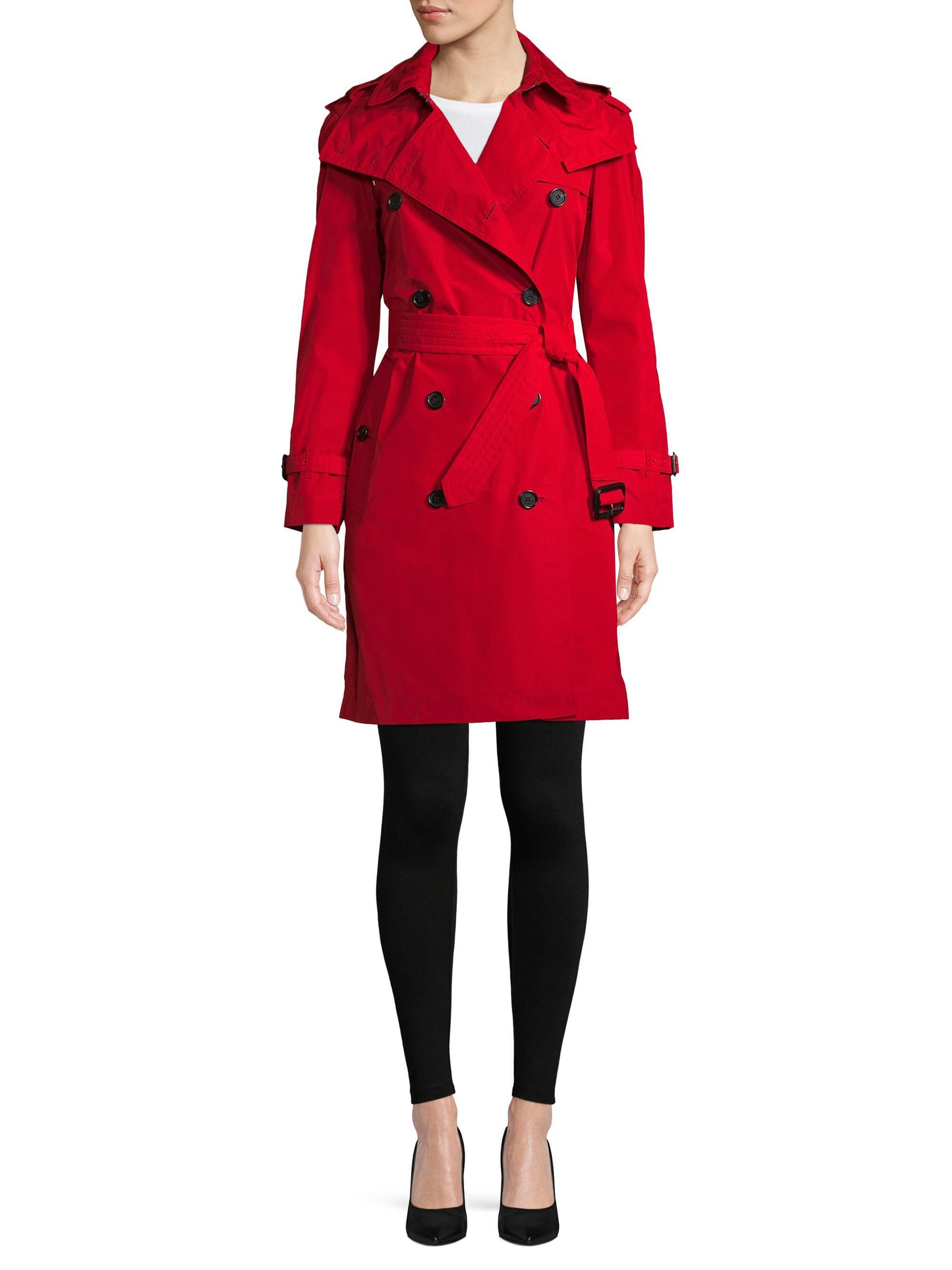 red macintosh coat