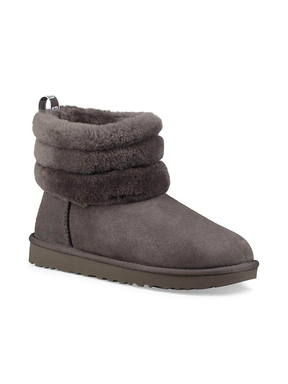 ugg fluff mini quilted noir