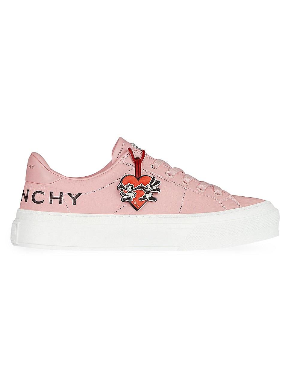 Givenchy City Sport Oswald Sneakers In Leather in Pink | Lyst