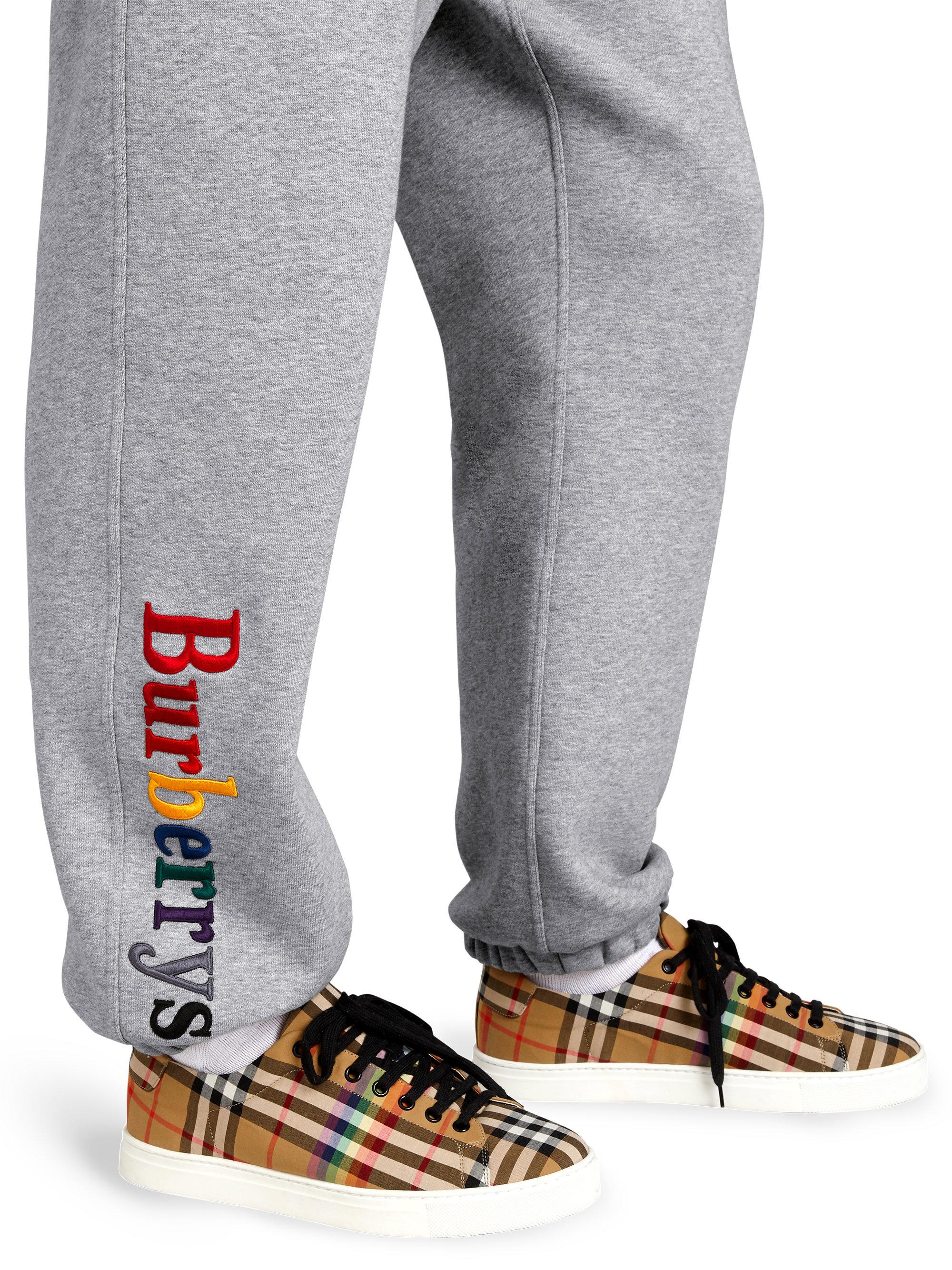 burberry rainbow track pants