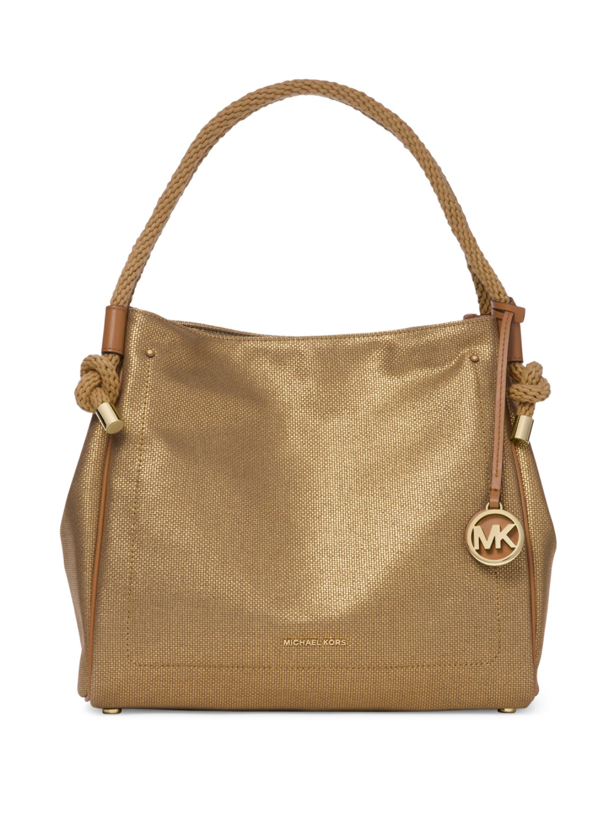 MICHAEL Michael Kors Canvas Isla Large Textured Grab Bag Lyst