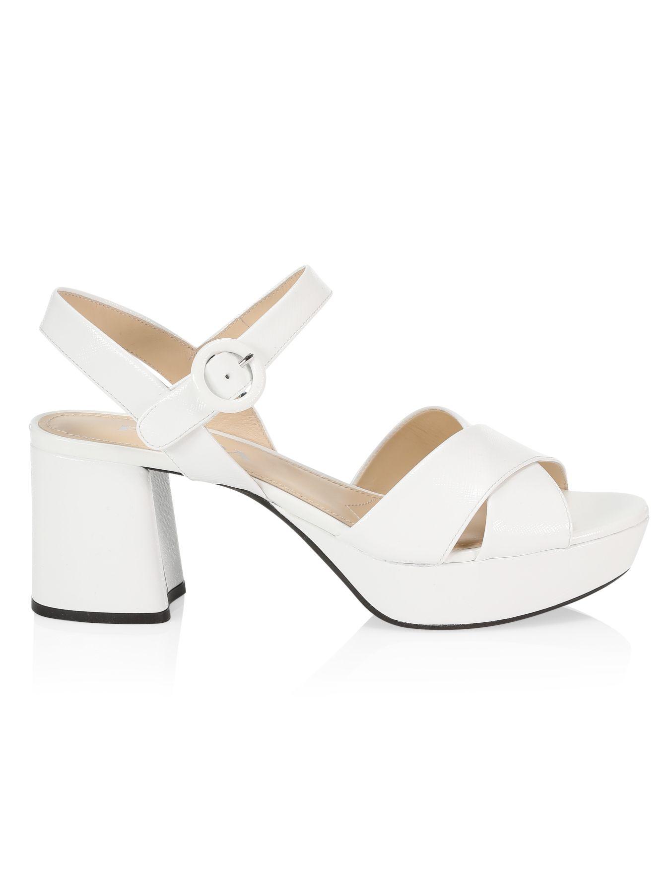 prada crisscross platform sandals