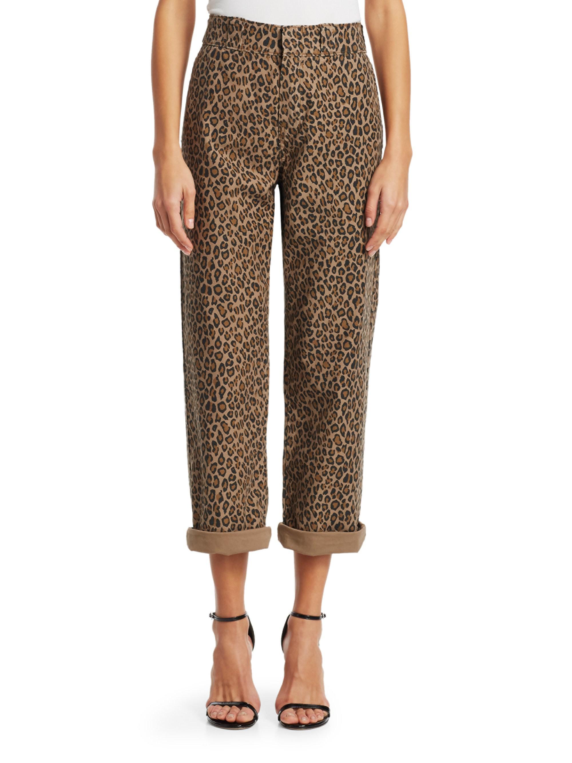 r13 leopard pants