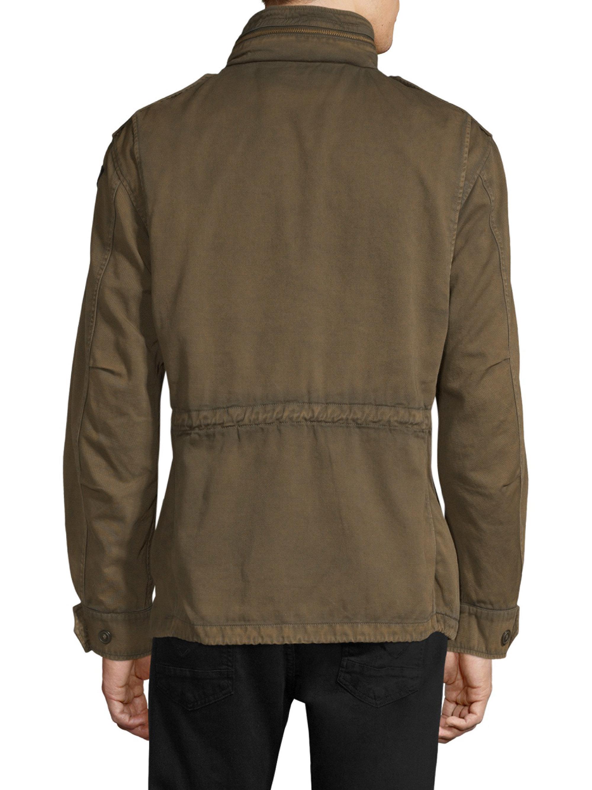 Polo Ralph Lauren Cotton Distressed Military Field Jacket for Men Lyst