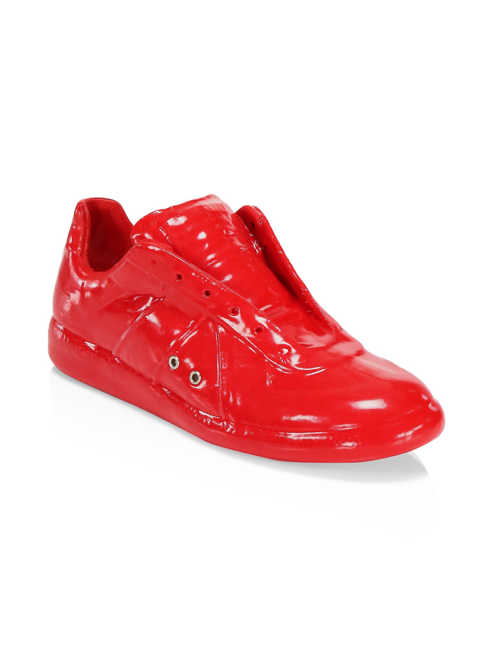 red low top maison margiela