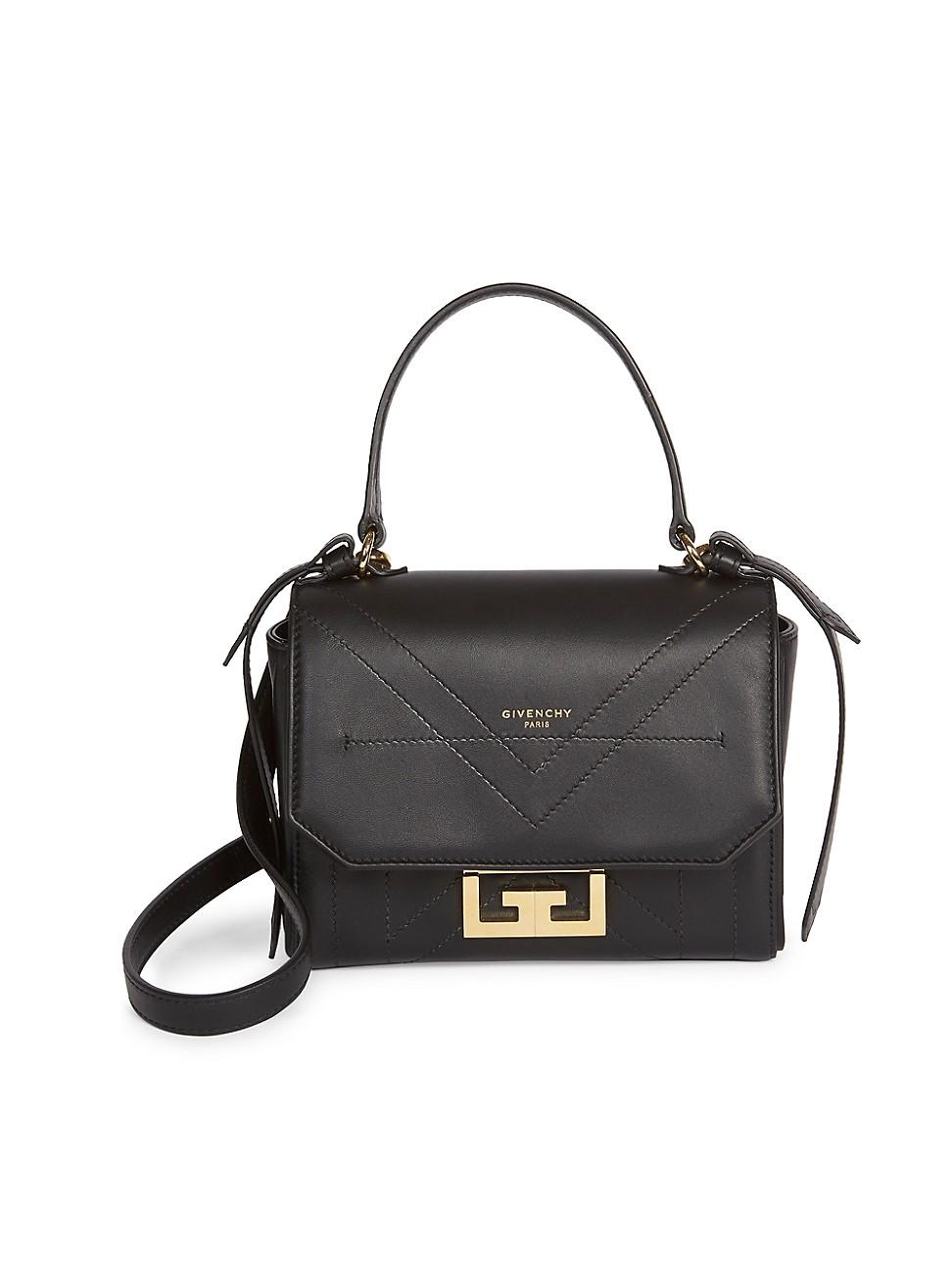 Givenchy Mini Eden Leather Top Handle Bag in Black | Lyst