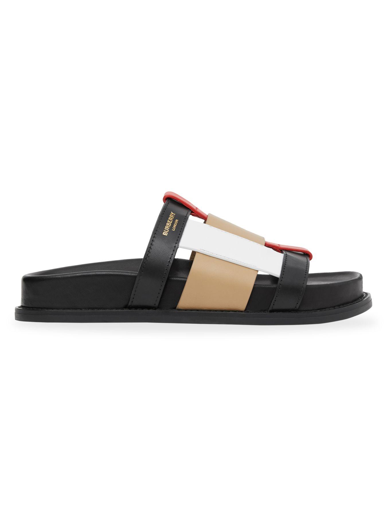 burberry slides on sale