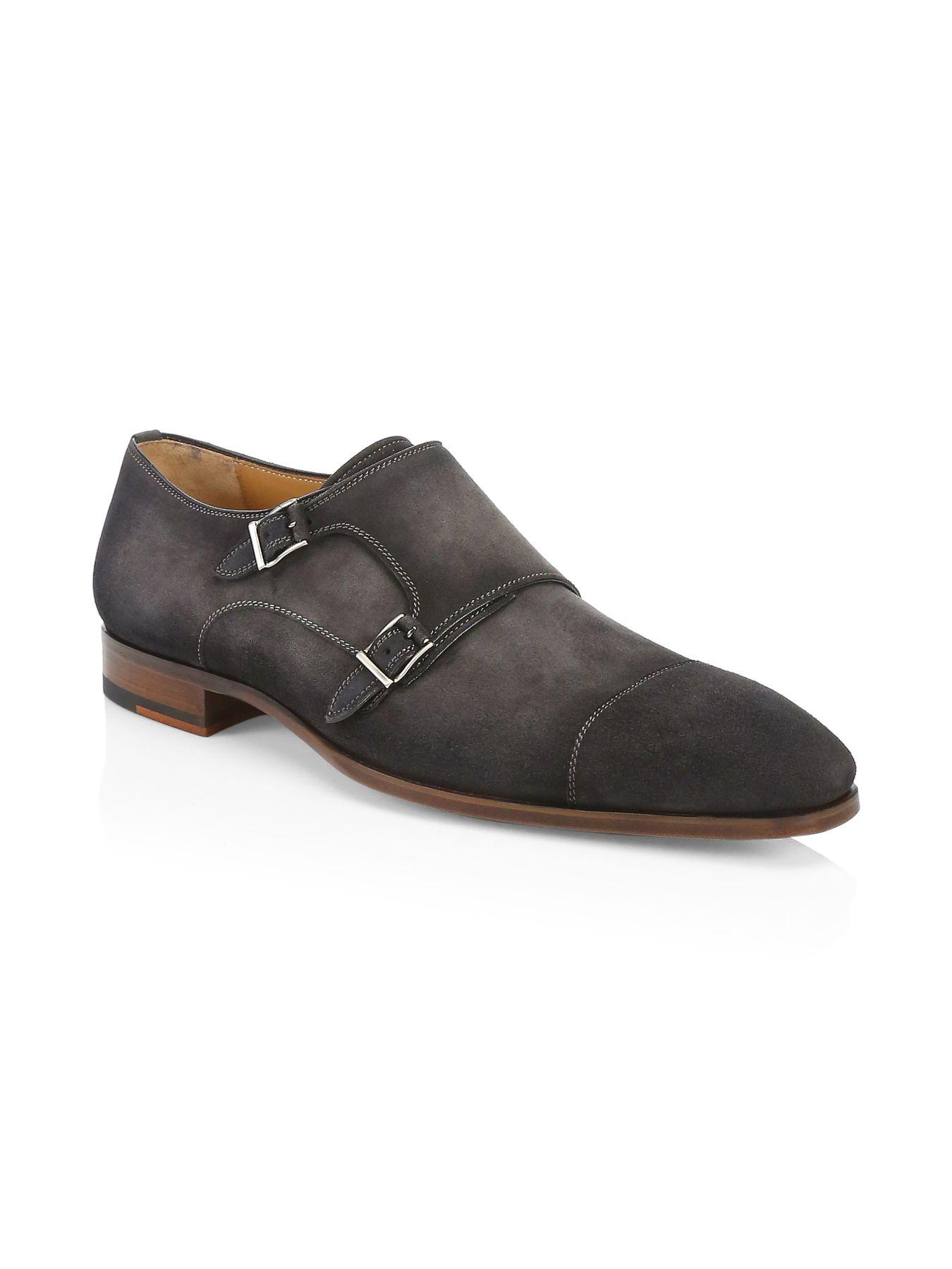Saks Fifth Avenue Collection By Magnanni Suede Double Monk Strap Dress