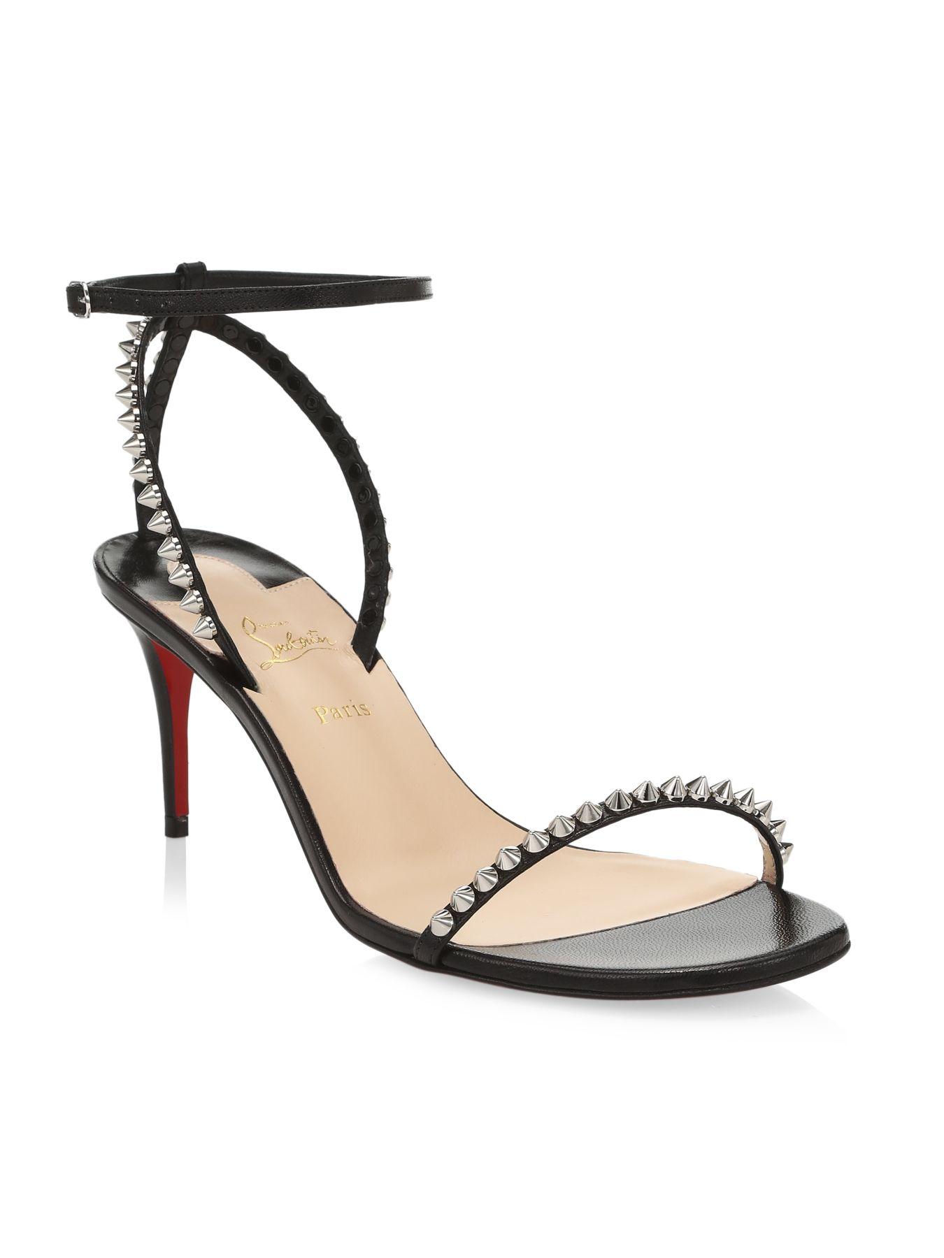 christian louboutin so me 70 studded leather sandals
