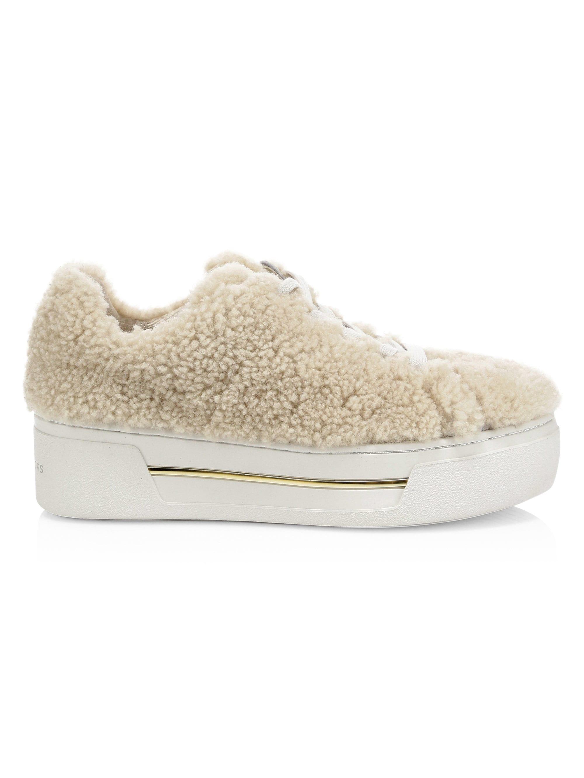 michael kors shearling sneakers