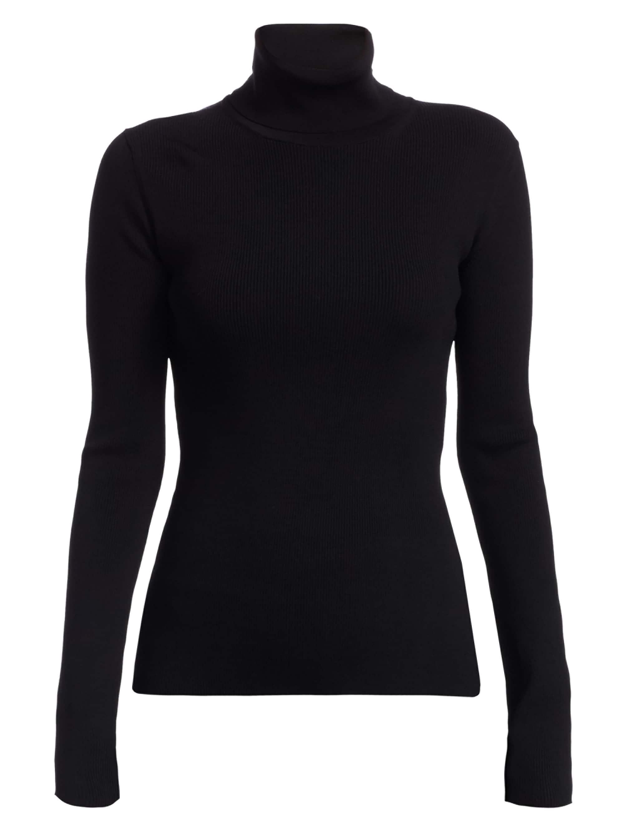 Helmut Lang Ribknit Turtleneck Sweater in Black Lyst