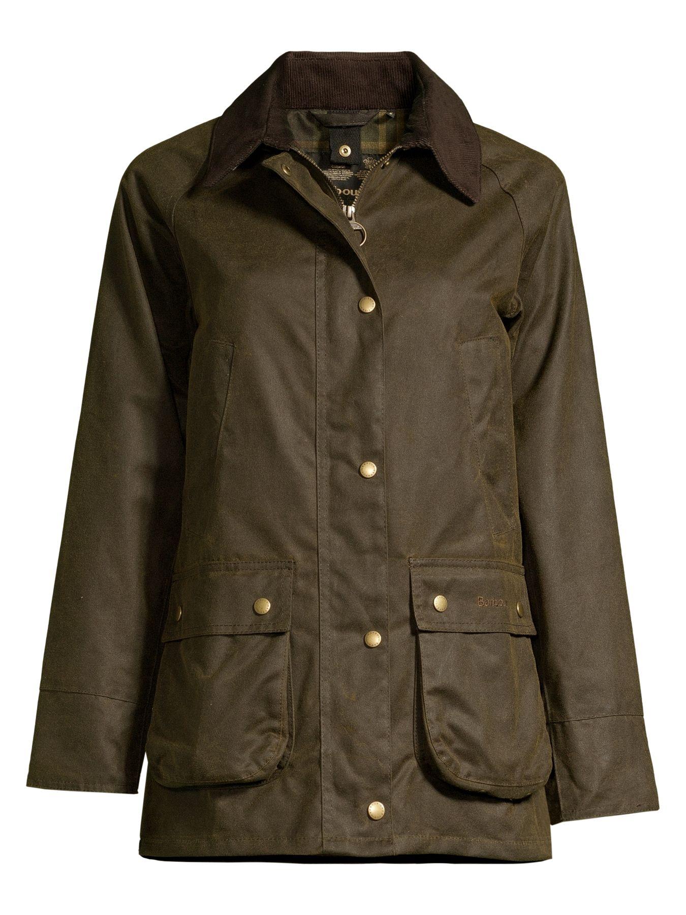 Barbour Acorn Wax Cotton Jacket in Olive (Green) Lyst