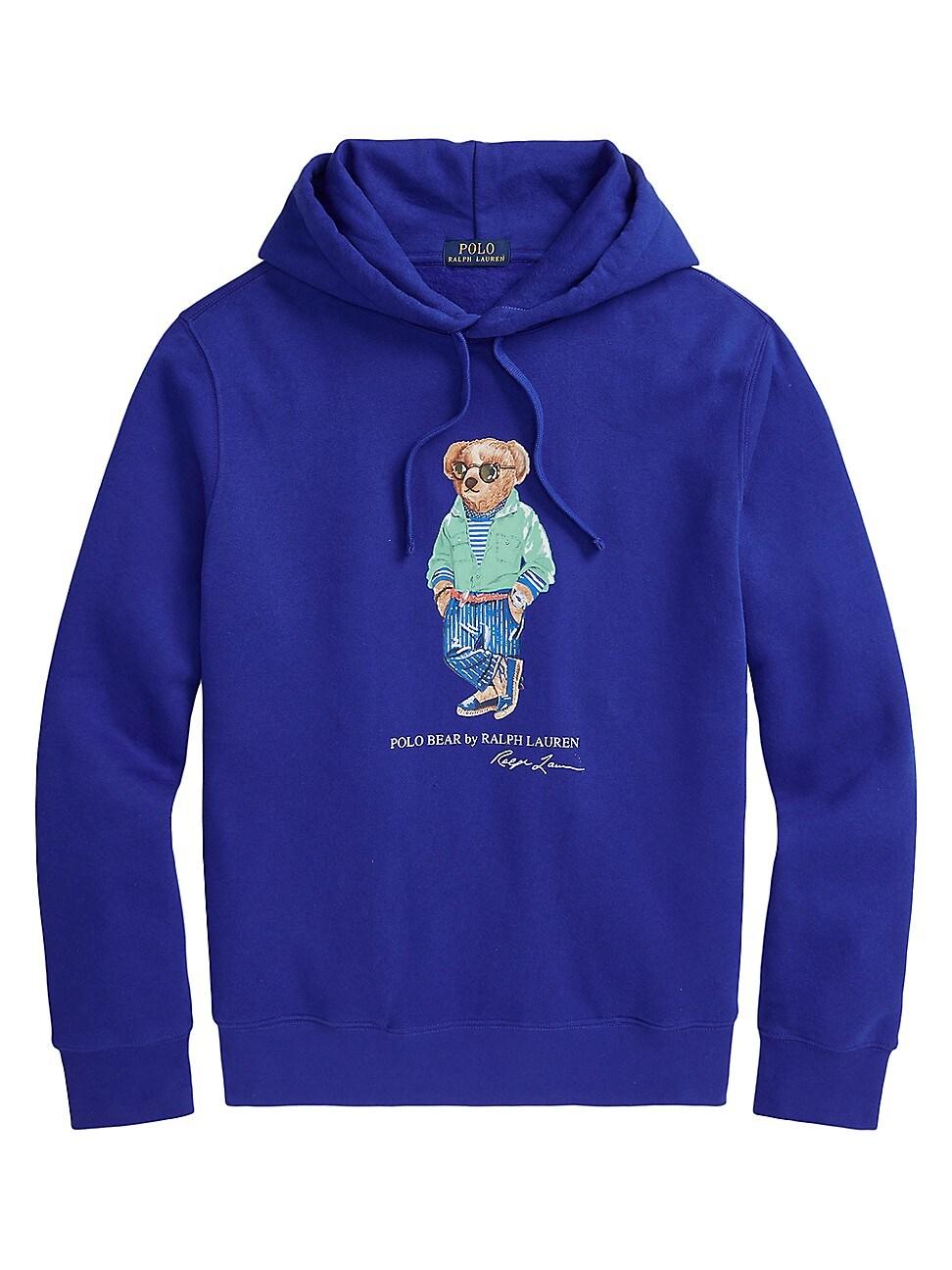 Polo Bear cotton hoodie Blue Farfetch Boys Clothing Sweaters Hoodies 