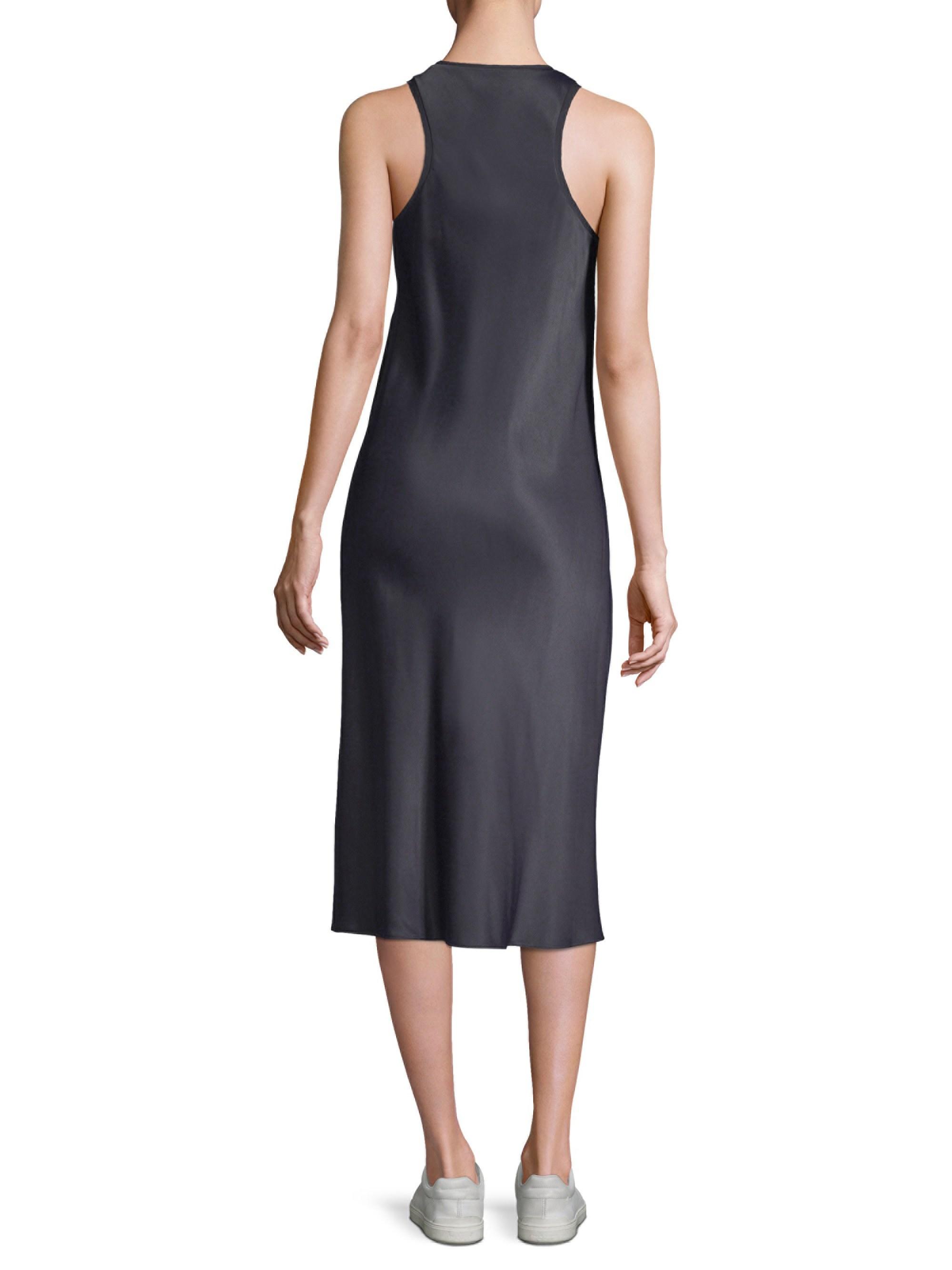 satin tank dress