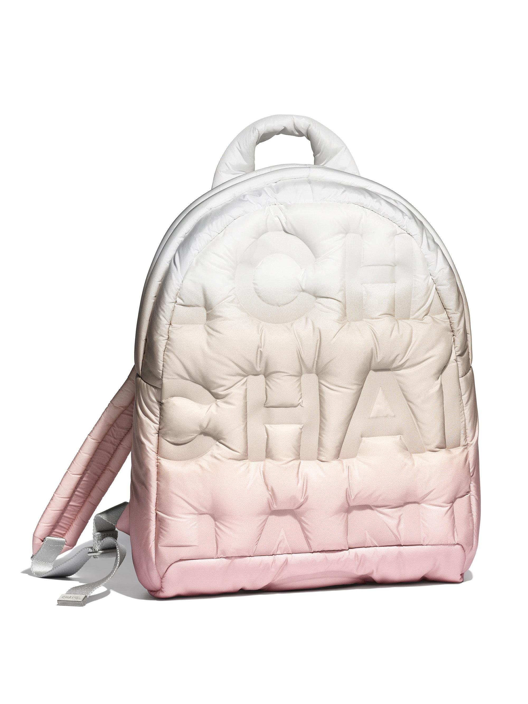 Fabric backpack Chanel Pink in Cloth - 35373361