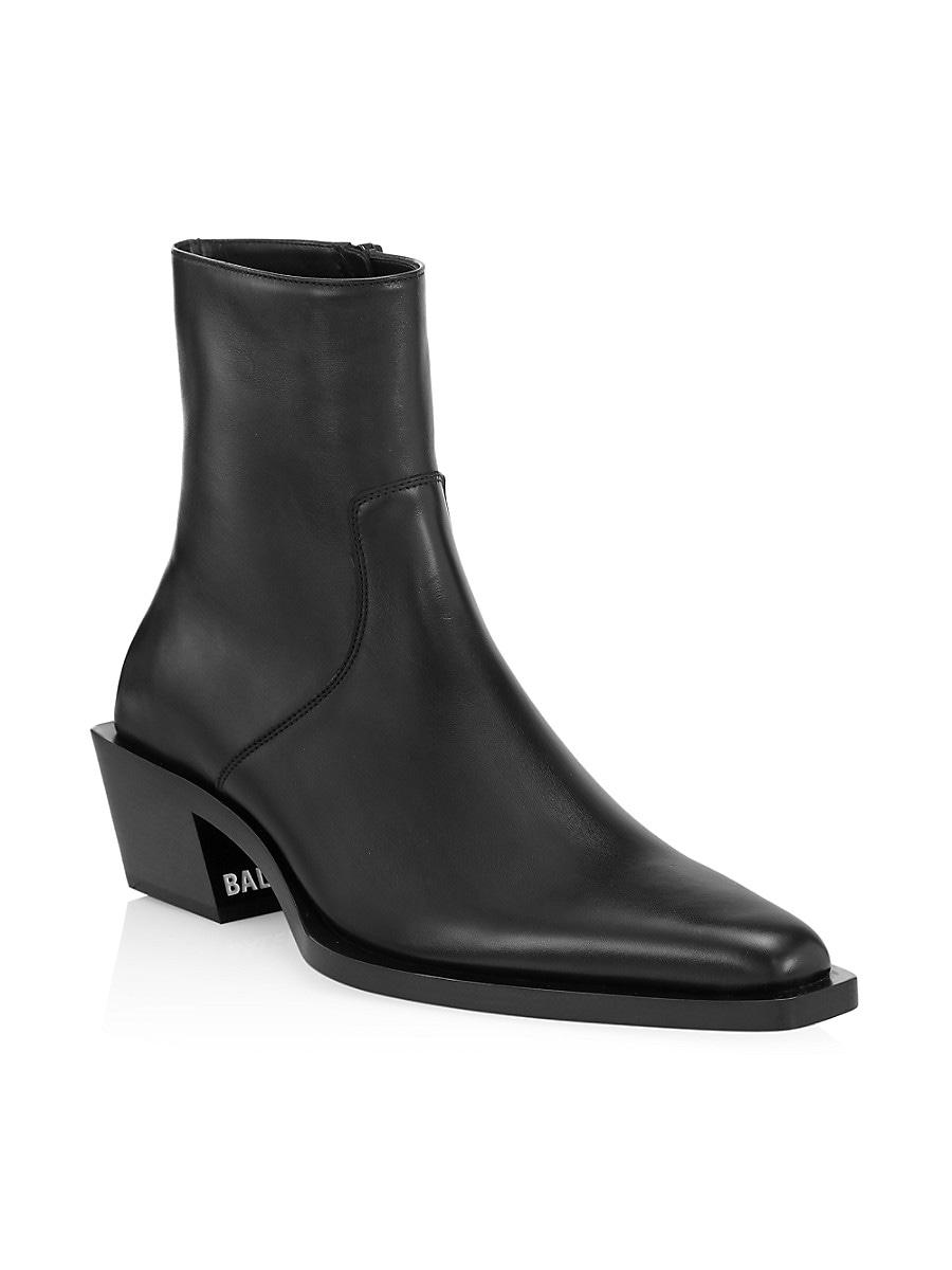 Balenciaga Tiaga Leather Boots in Black for Men |