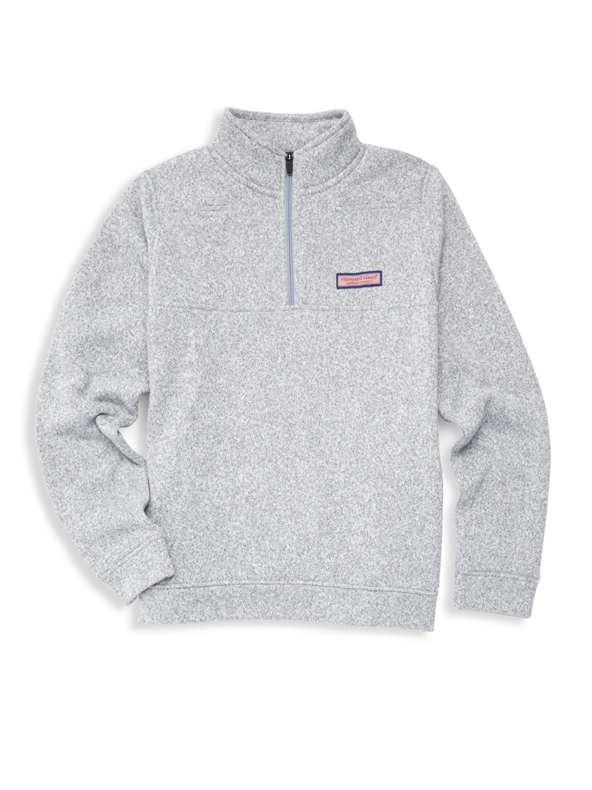 vineyard vines fleece quarter zip