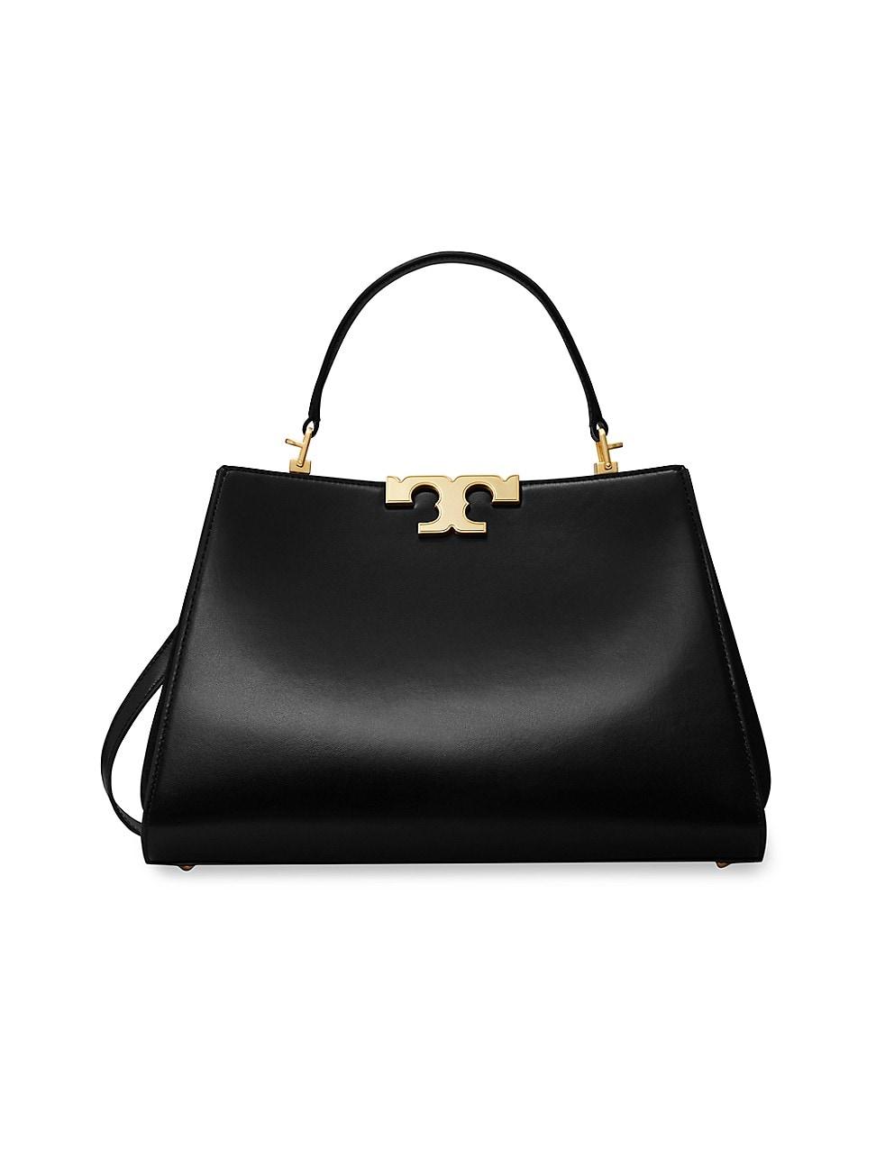 Tory Burch Eleanor Leather Satchel in Black Lyst