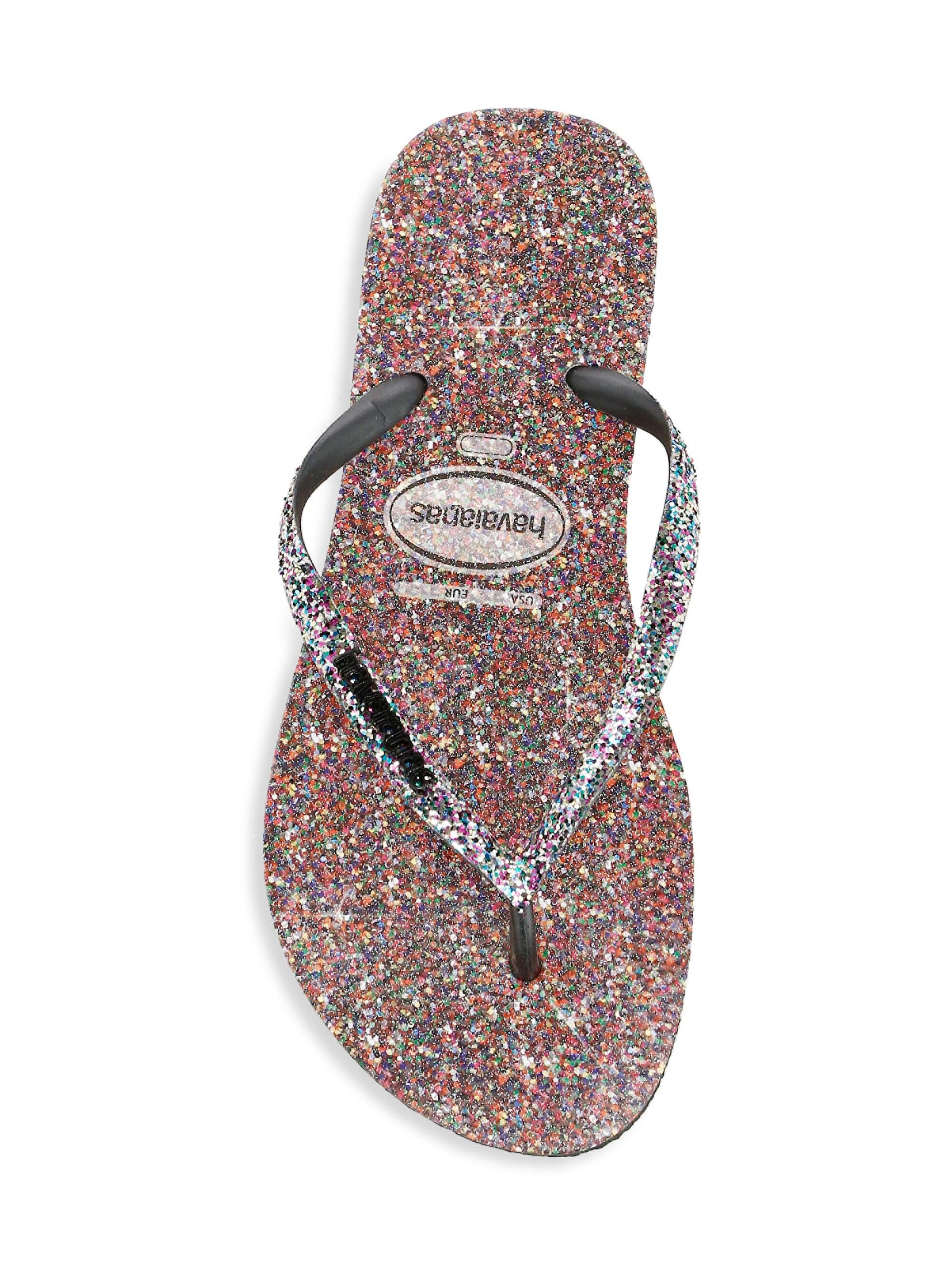 havaianas carnaval glitter