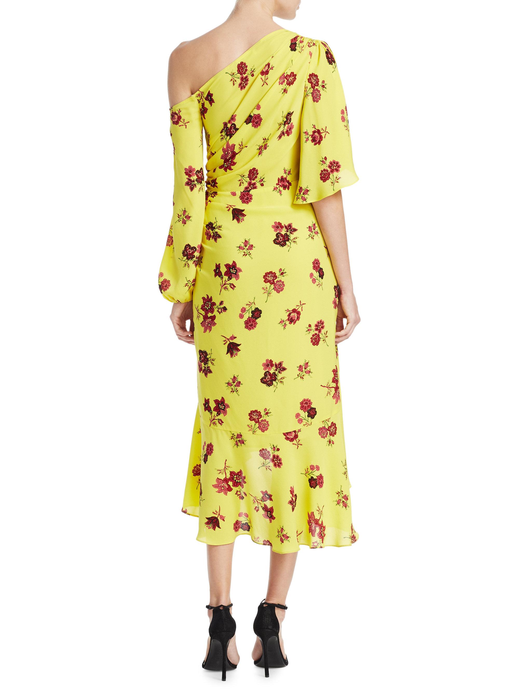 alc yellow floral dress