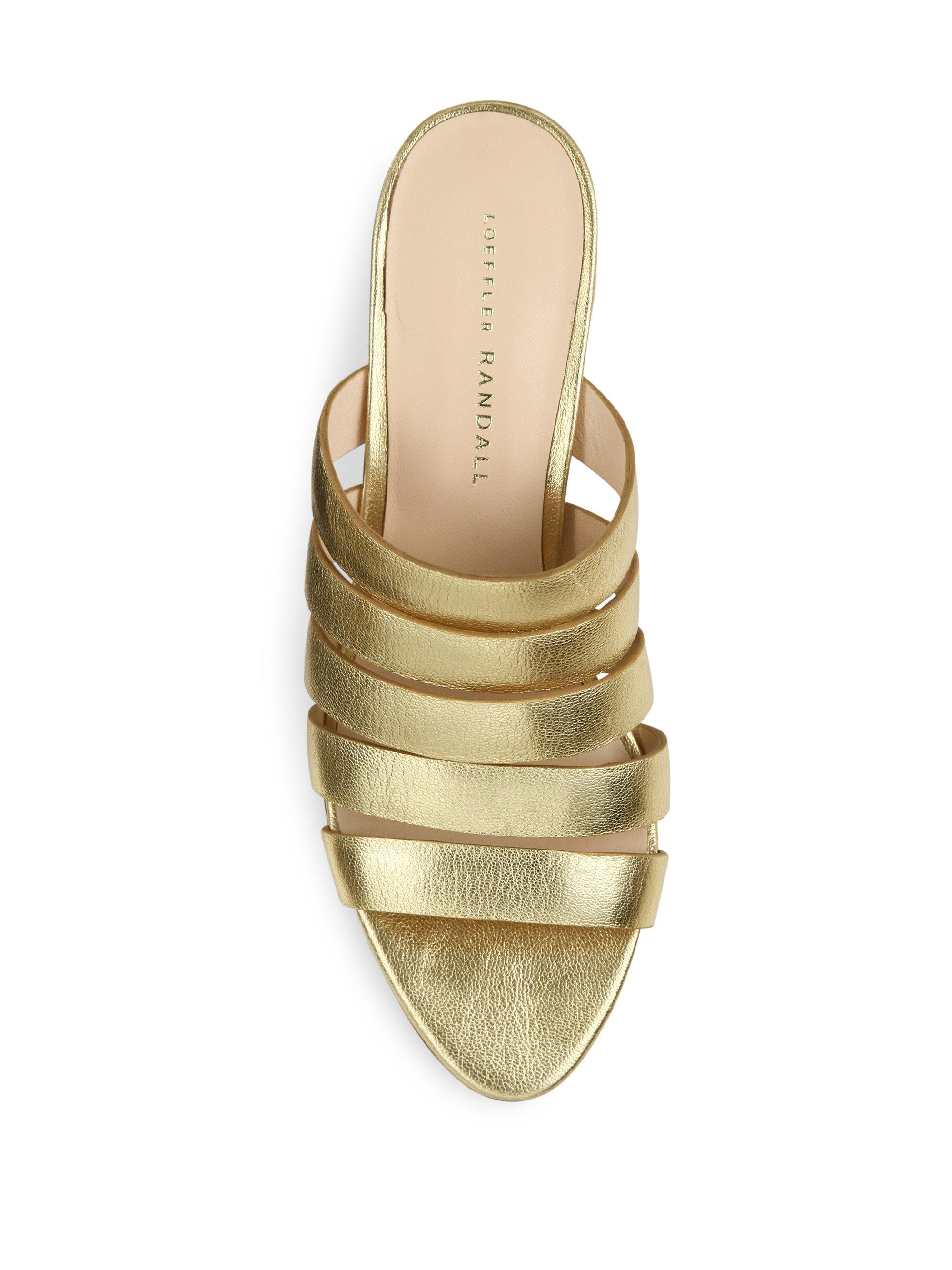 loeffler randall metallic mules